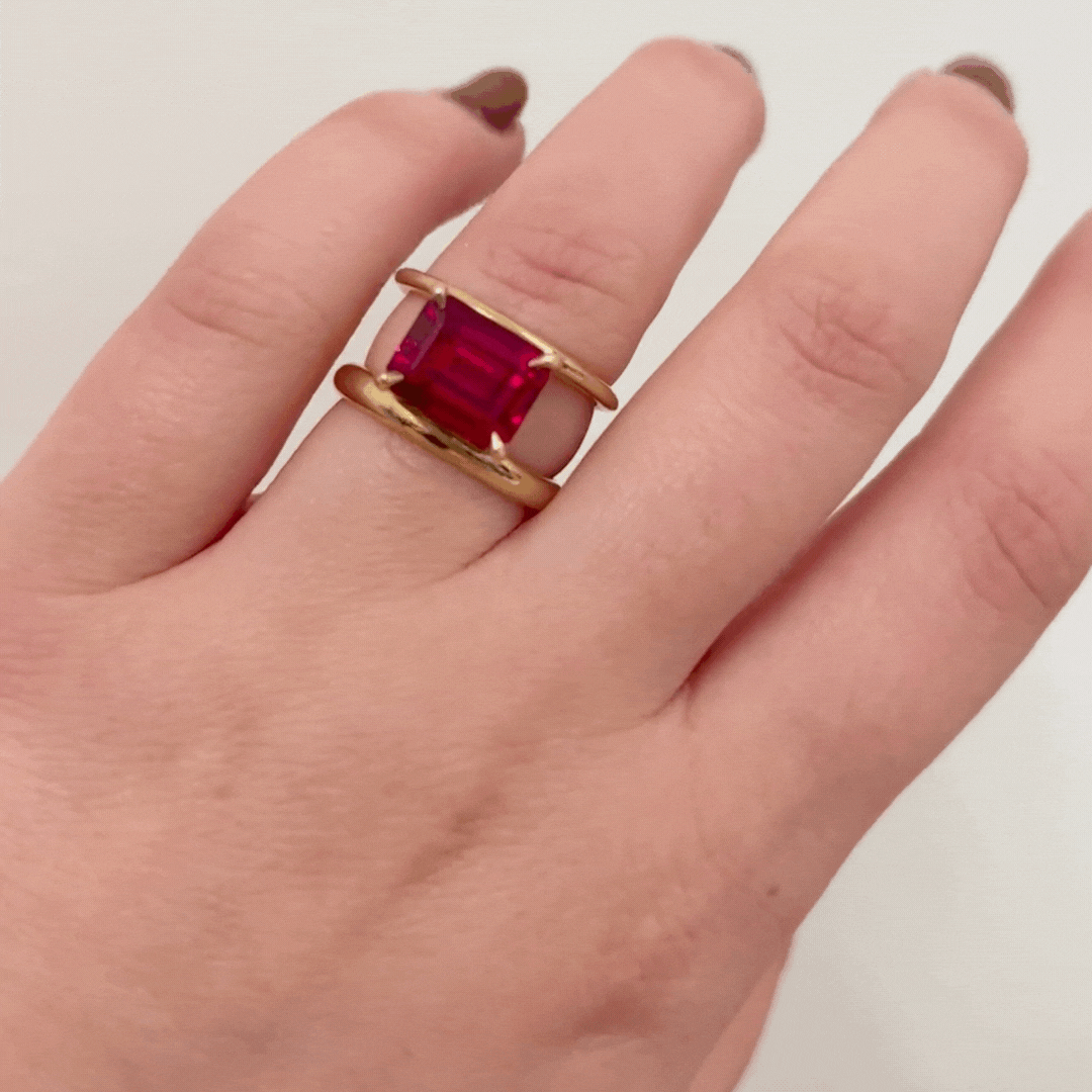 Double Band Ring for Women - Elegant Stackable Minimalist Rings - Perfect for Everyday Wear, Gift Giving & Special Occasions