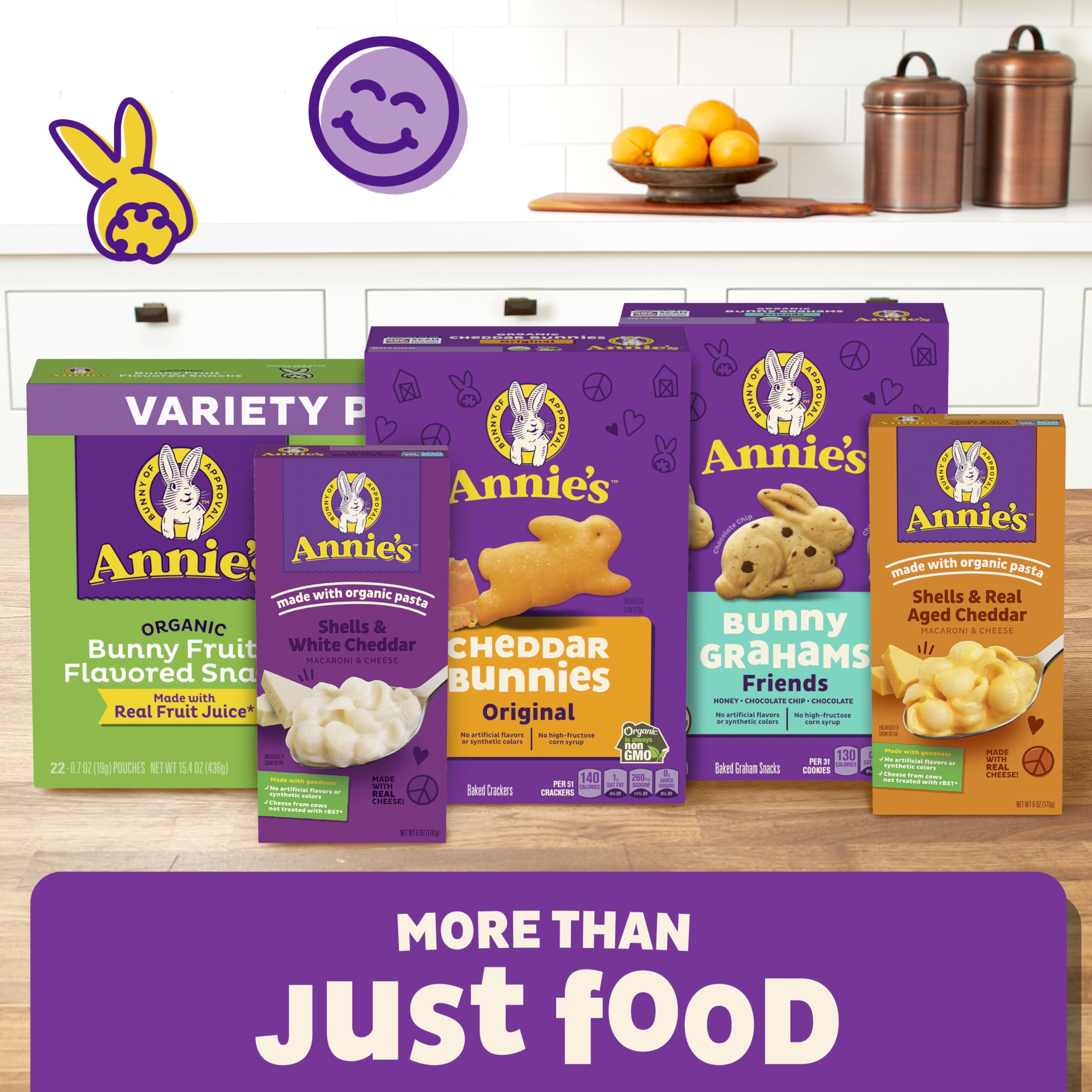Annie's Organic Bunny Grahams Snacks - Chocolate Chip, Chocolate & Honey Flavors, 12 Pouches (12 oz Each), Pack of 4 | Healthy Baked Graham Crackers for Kids Lunch, School Snacks & On-the-Go Treats