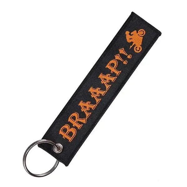 High-Quality Motorcycle Key Chain - Ready To Race / Braaap Design - Perfect for Bikers, Riders & Motorcycle Enthusiasts - Great Gift for Races, Bike Shows & Everyday Use