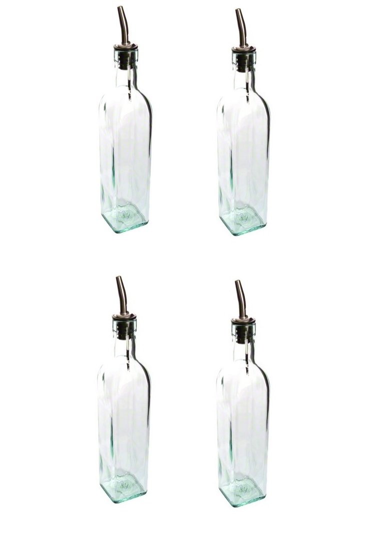 16 oz Glass Oil and Vinegar Cruet Bottle - Perfect for Salad Dressing, Cooking, and Kitchen Decor
