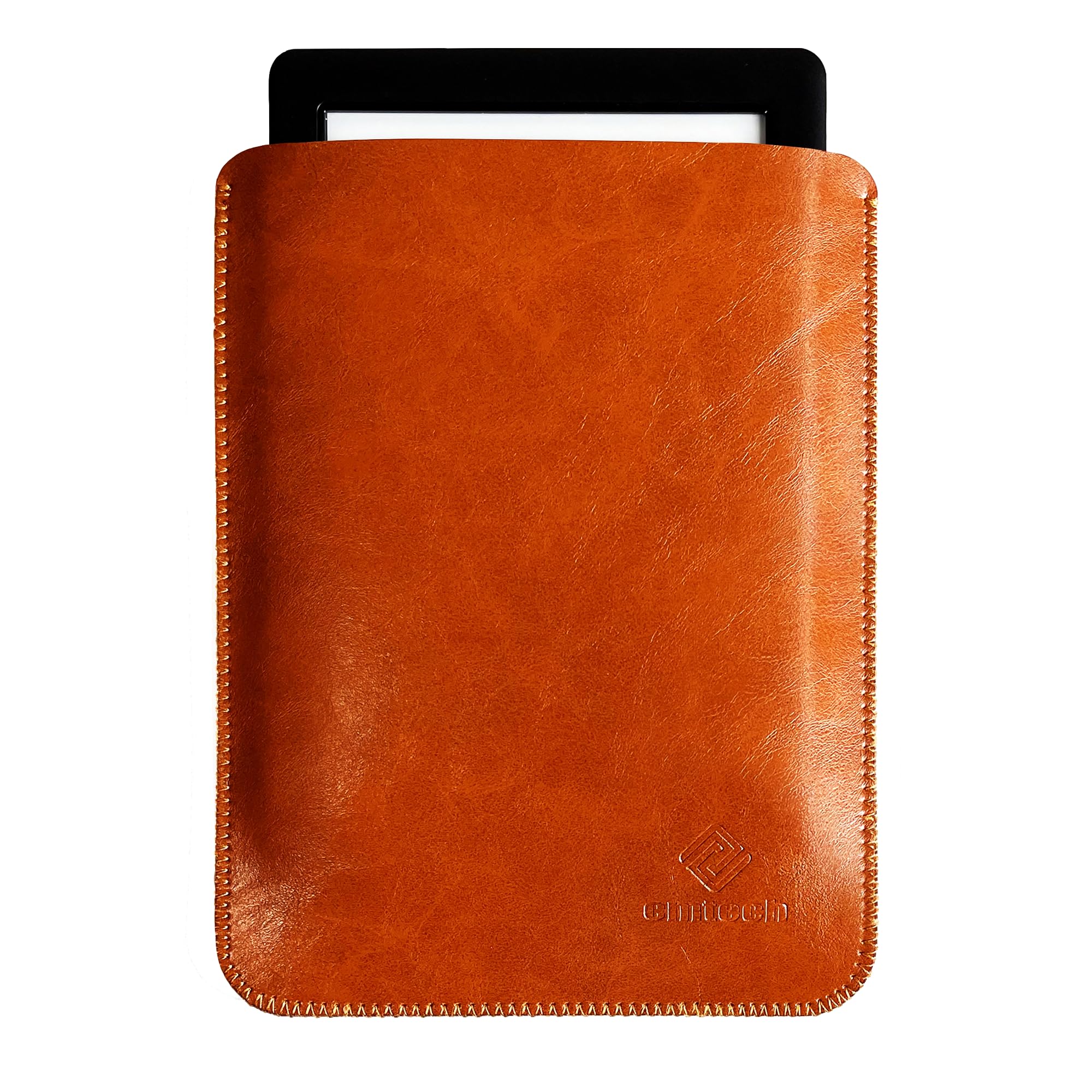 Premium PU Leather Kindle Cover - Ultra Thin Lightweight Protective Case for Kindle Paperwhite & Oasis (6th-12th Gen) & Kobo - Perfect for Reading, Travel & Daily Commute (Light Brown)