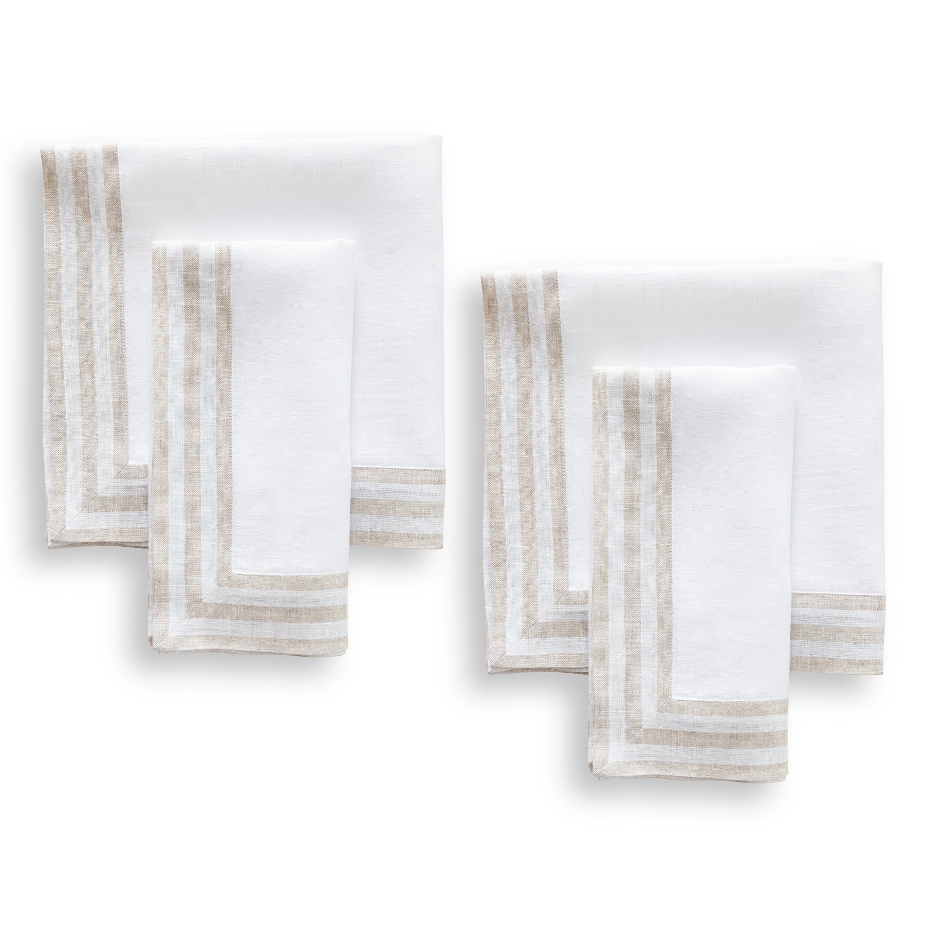 Premium Mila Napkins Set of 4 - Soft & Absorbent Cotton Table Napkins for Dinner Parties, Weddings & Everyday Use