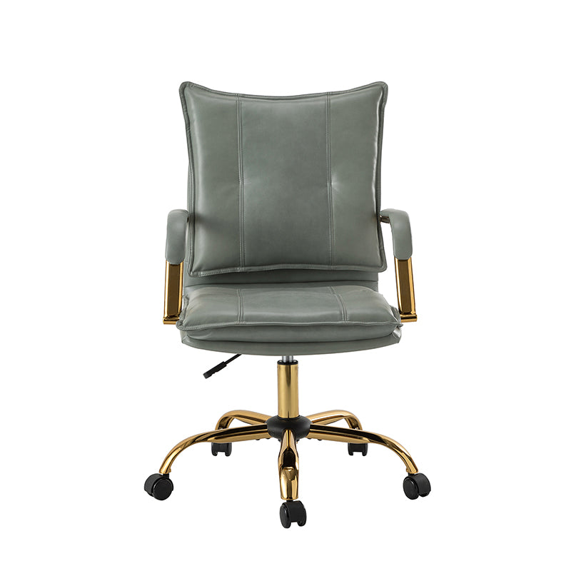 Stylish Michele Vegan Leather Task Accent Chair - Modern Office & Living Room Furniture for Home & Workspace