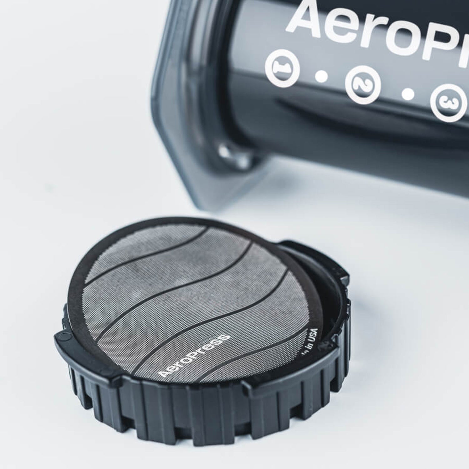 AeroPress Stainless Steel Reusable Coffee Filter - Durable & Eco-Friendly for Espresso, Cold Brew & Travel Camping Use