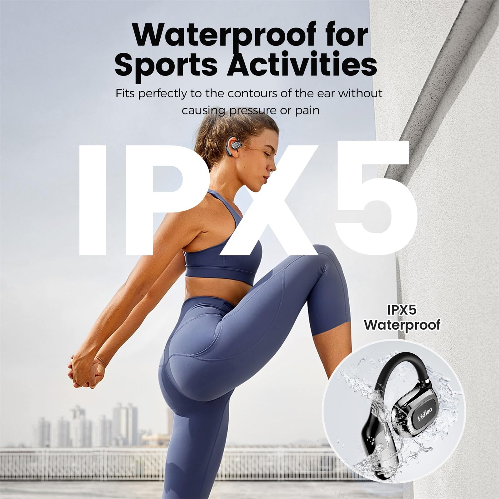Wireless Bluetooth Earbuds with LED Display - 40H Playtime, Comfort Fit for Sports & Workouts