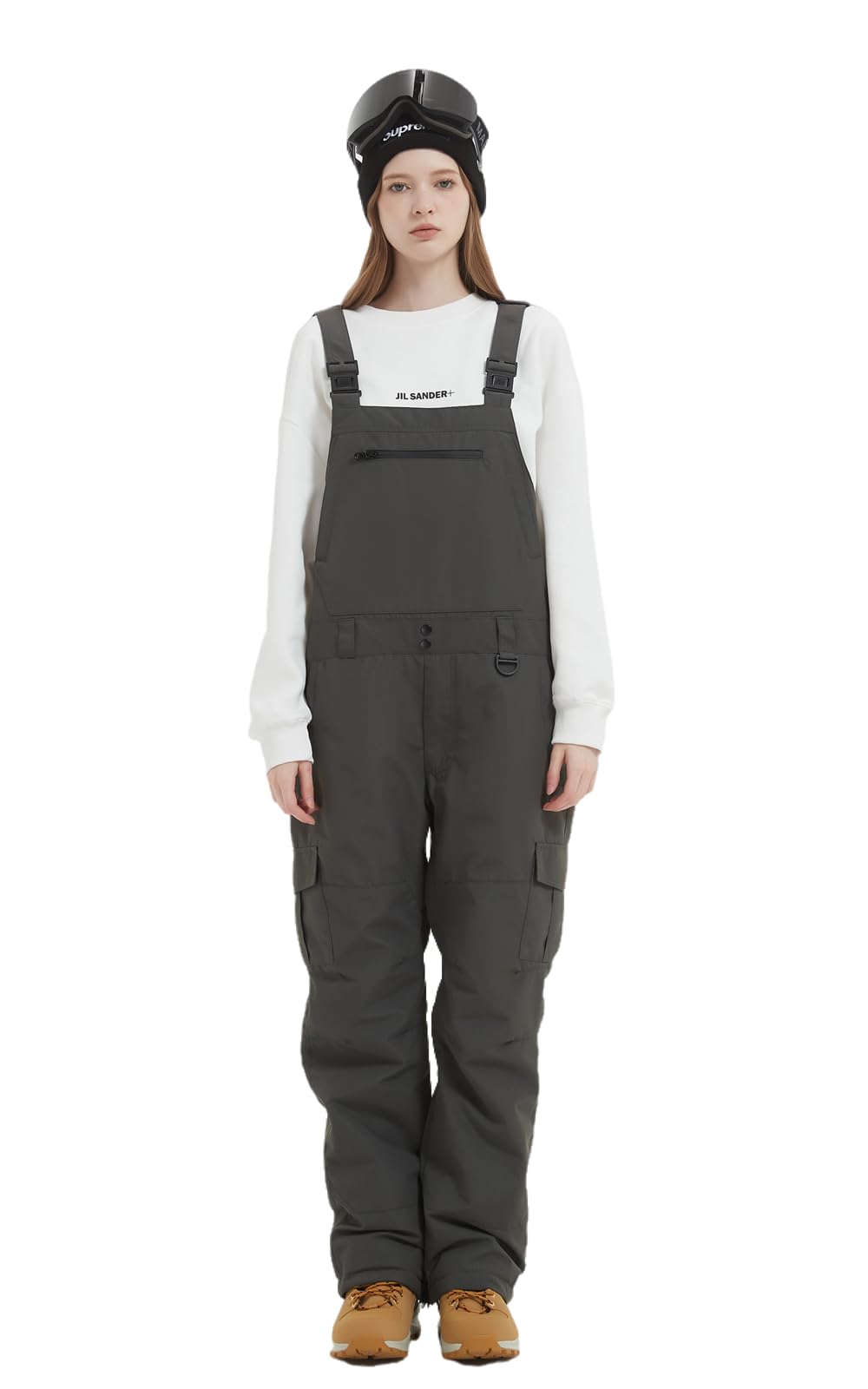 **Men's & Women's Waterproof Snow Bib Overalls - Adjustable Windproof Ski Pants with Insulation for Warmth | Ideal for Skiing, Snowboarding & Winter Outdoor Activities**