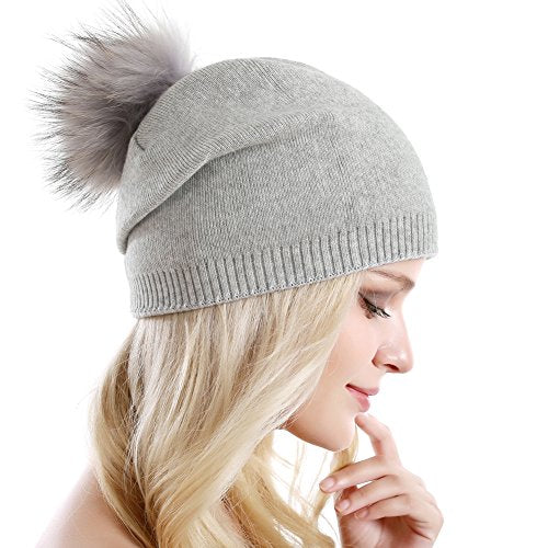 Luxury Cashmere Knit Wool Beanie for Men & Women - Soft Winter Warm Hat for Cold Weather - Perfect for Skiing, Hiking, and Outdoor Activities
