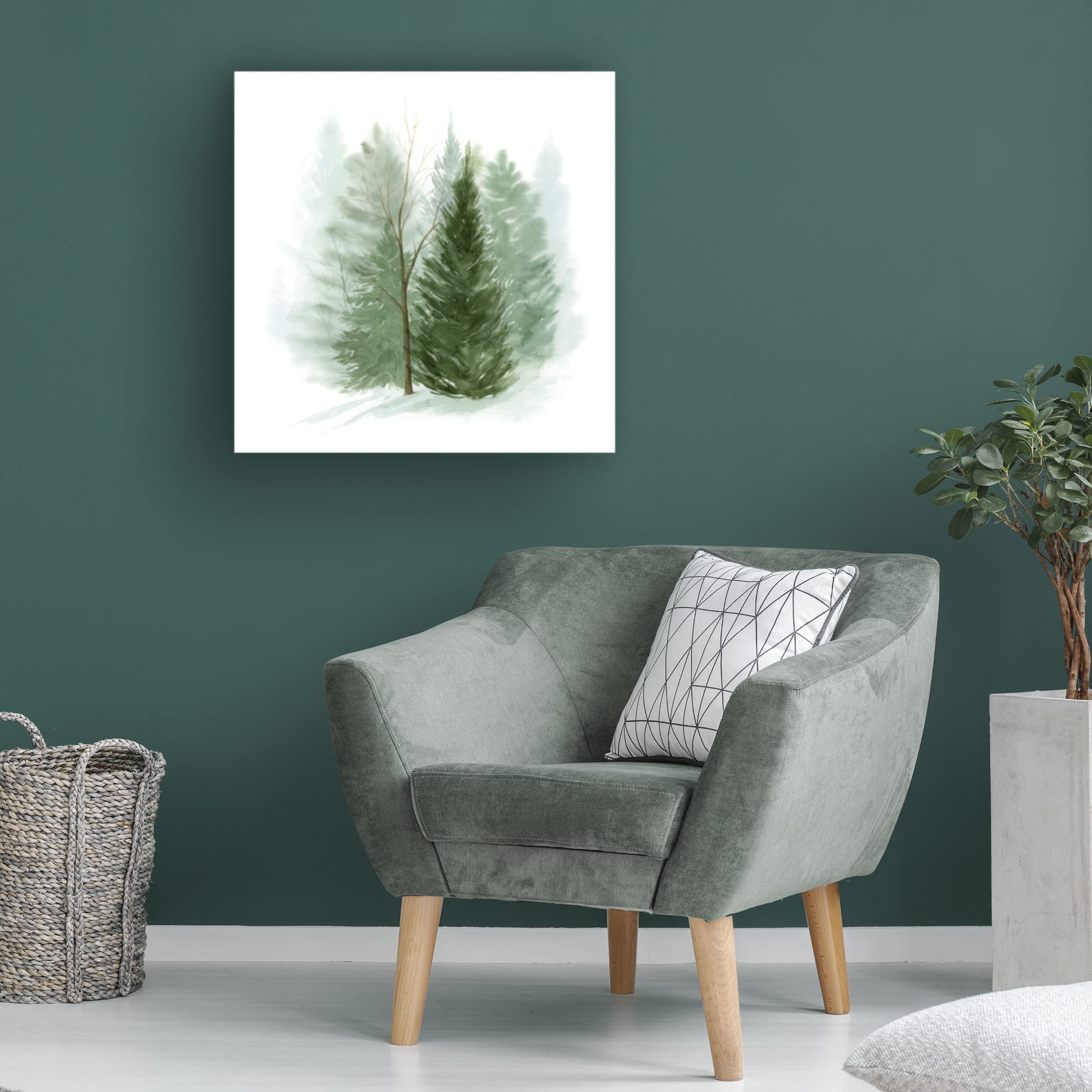 Grace Popp 'Walk in the Woods I' Canvas Wall Art Print - Nature Landscape Painting for Living Room, Bedroom & Office Decor