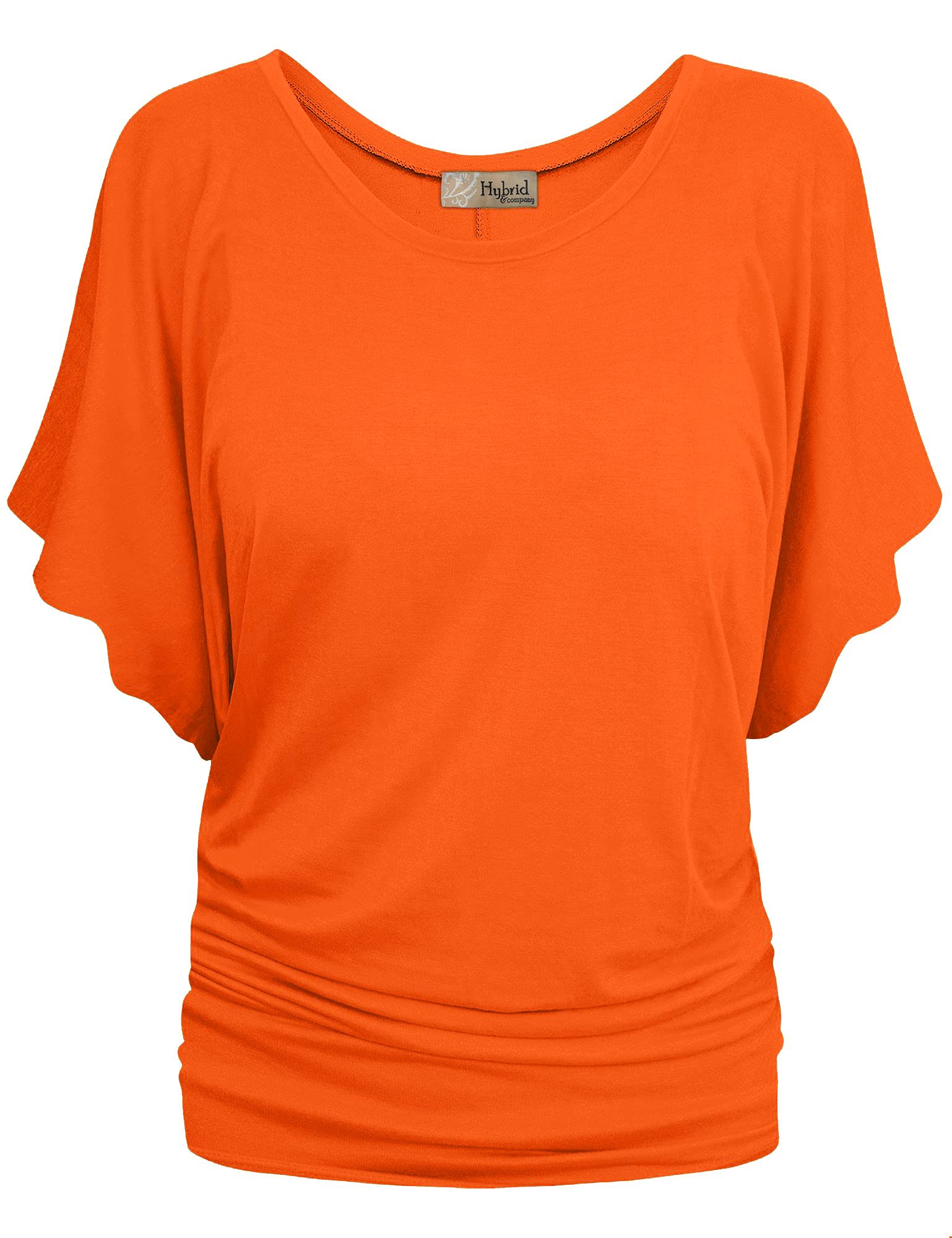 Hybrid & Company Women's Super Comfy Boat Neck Dolman Top Shirt - Soft Casual Blouse for Everyday Wear, Work & Weekend Outfits