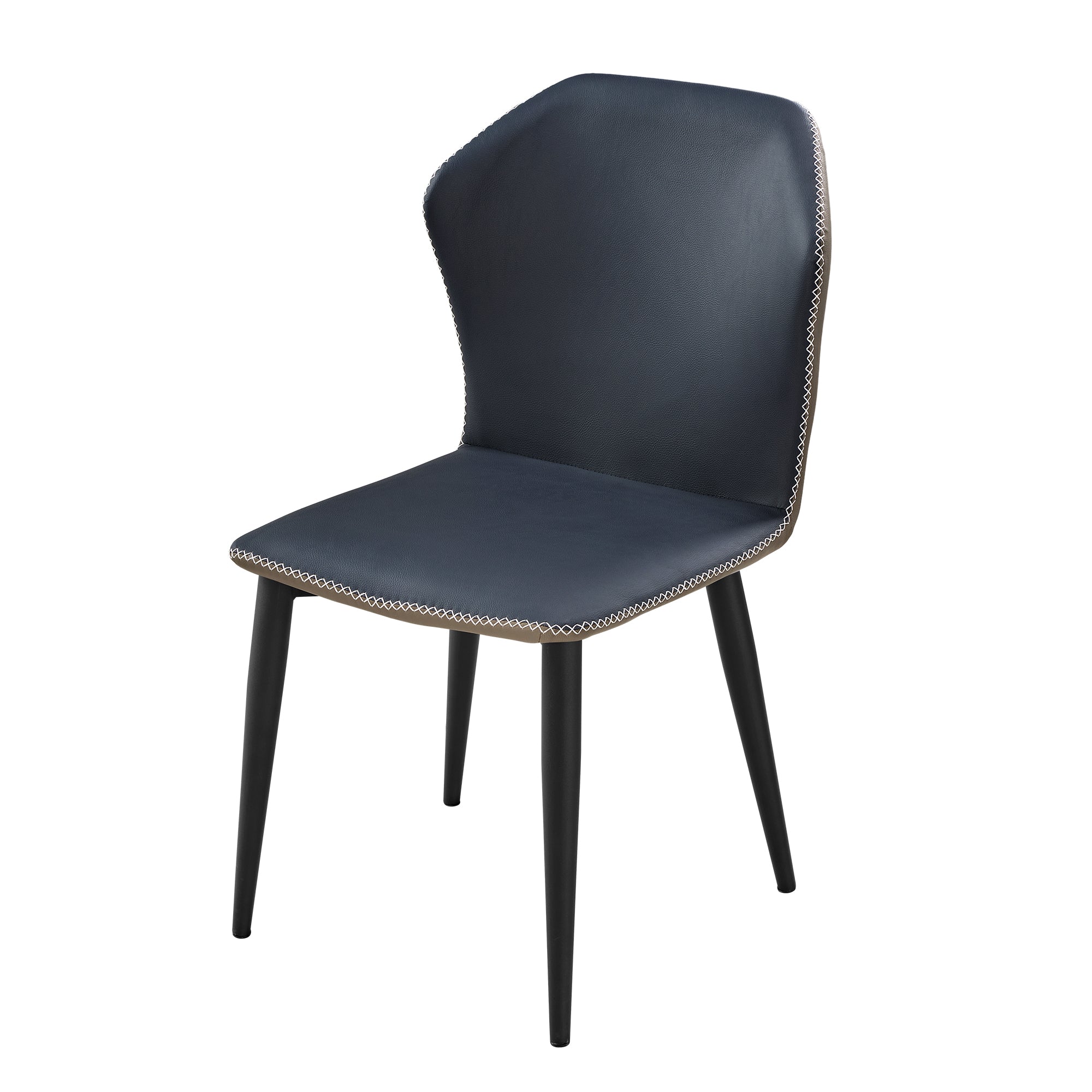 Elysian Upholstered Dining Chairs Set of 2 - Blue Velvet Side Chairs for Kitchen, Dining Room & Breakfast Nook - Comfortable Modern Accent Chairs