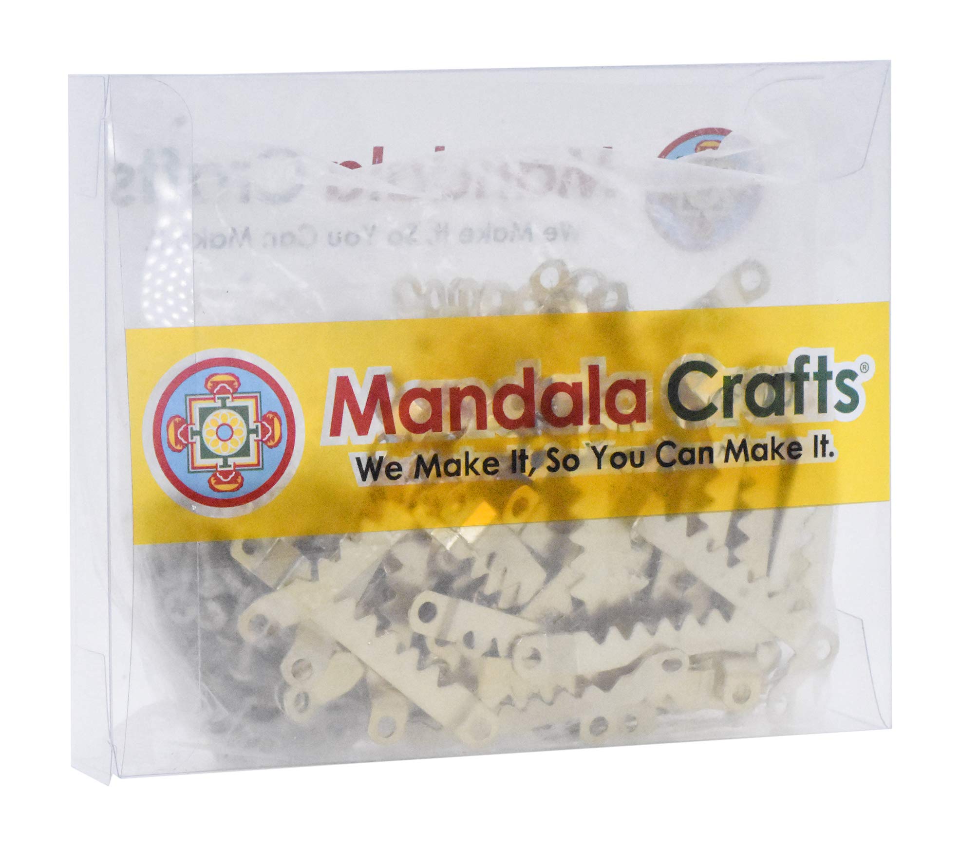 Mandala Crafts Sawtooth Picture Hangers - 100 Sets Small Gold Picture Frame Hanging Hardware Kit with Screws for Canvas, Wood Art & Wall Decor | Perfect for Home Gallery, Office Display & DIY Projects