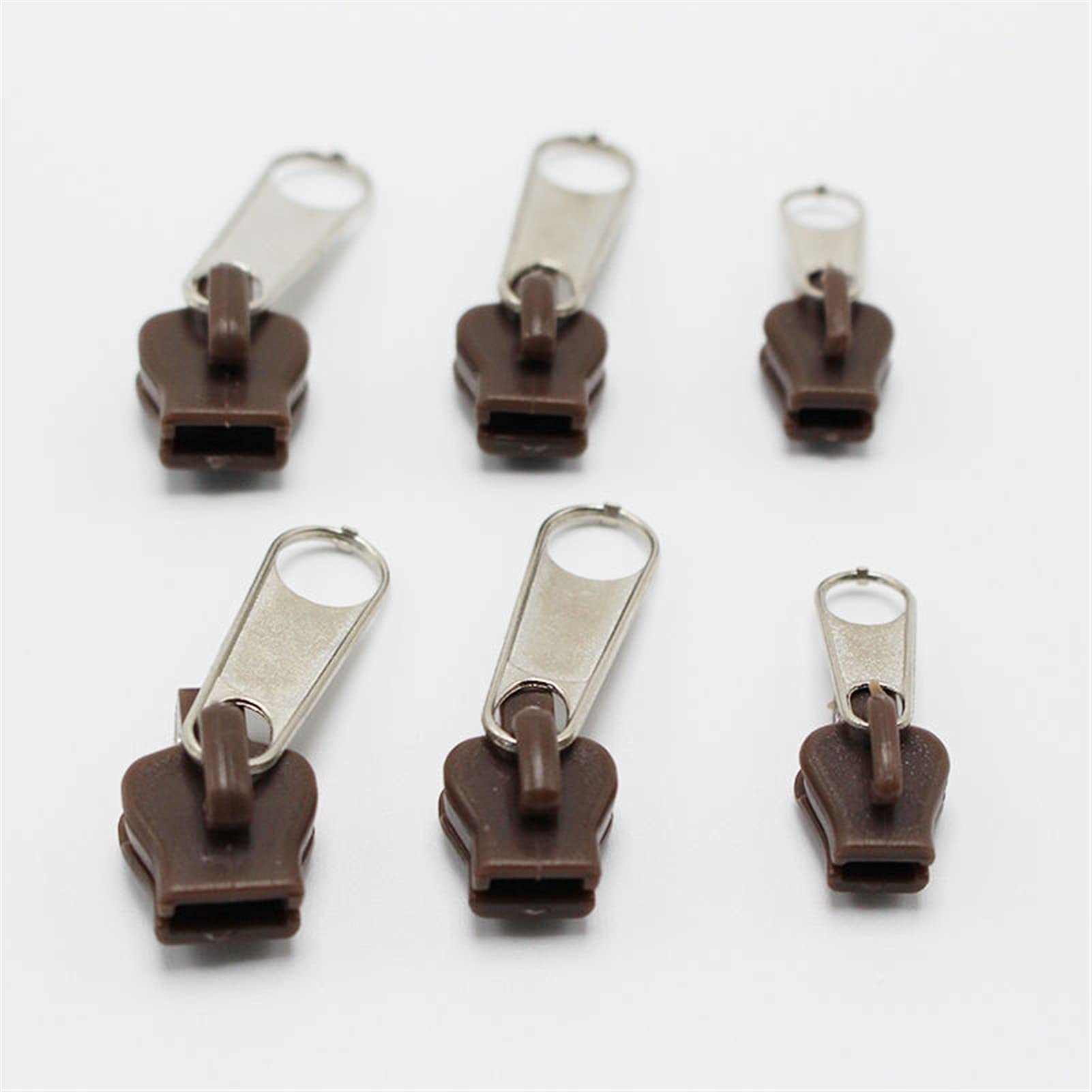 6pcs Universal Zipper Repair Kit - 3 Sizes (3#) for Instant Fix, Replacement & Teeth Rescue | Strong & Sturdy Zip Sliders | Perfect for Jackets, Bags, Jeans & Outdoor Gear