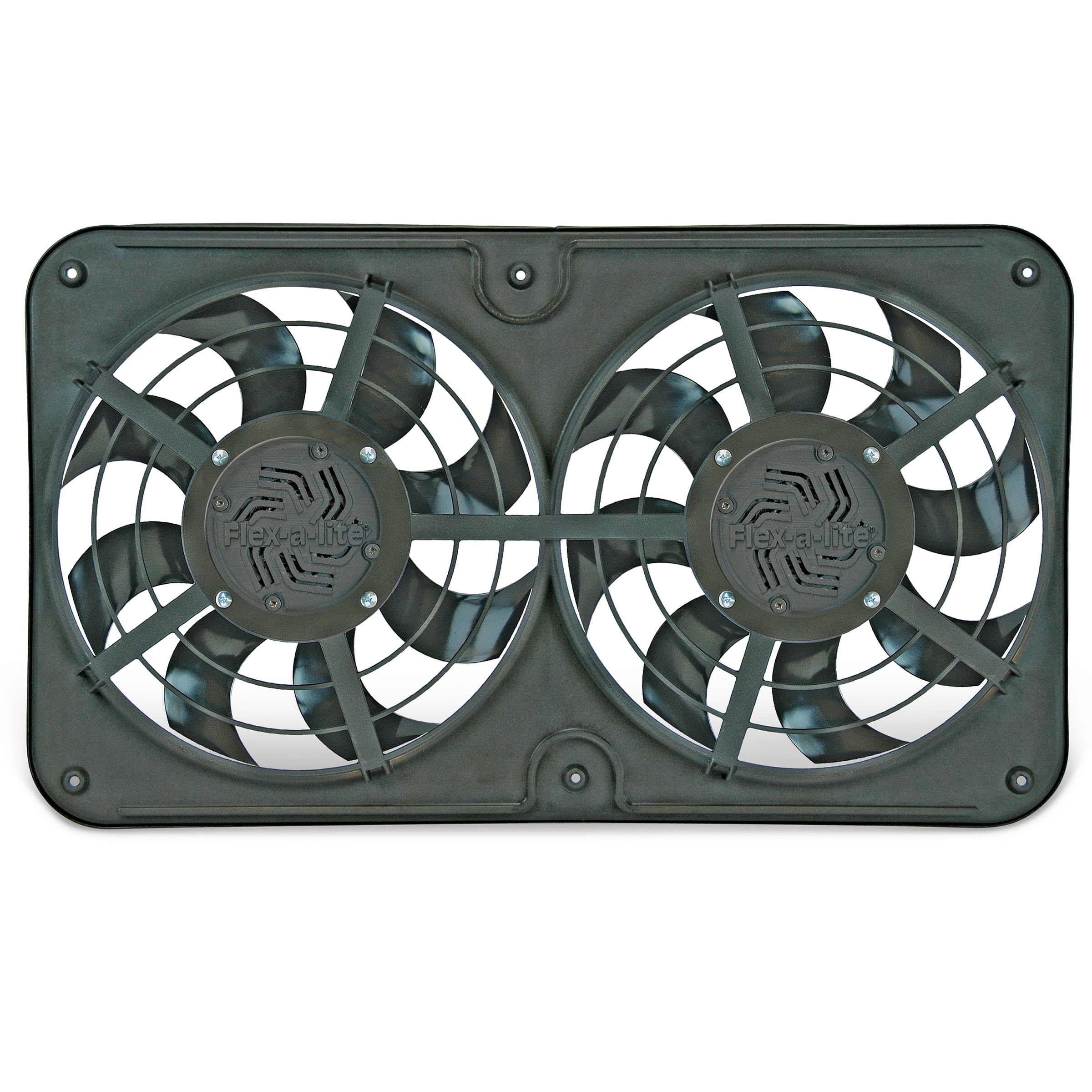 X-Treme Dual S-Blade 12-Inch Electric Fan - Reversible Pusher/Puller Design - 480 CFM High Airflow - Perfect for Cars, Trucks, Workshops & Home Cooling - Durable Auto Accessory for Year-Round Use