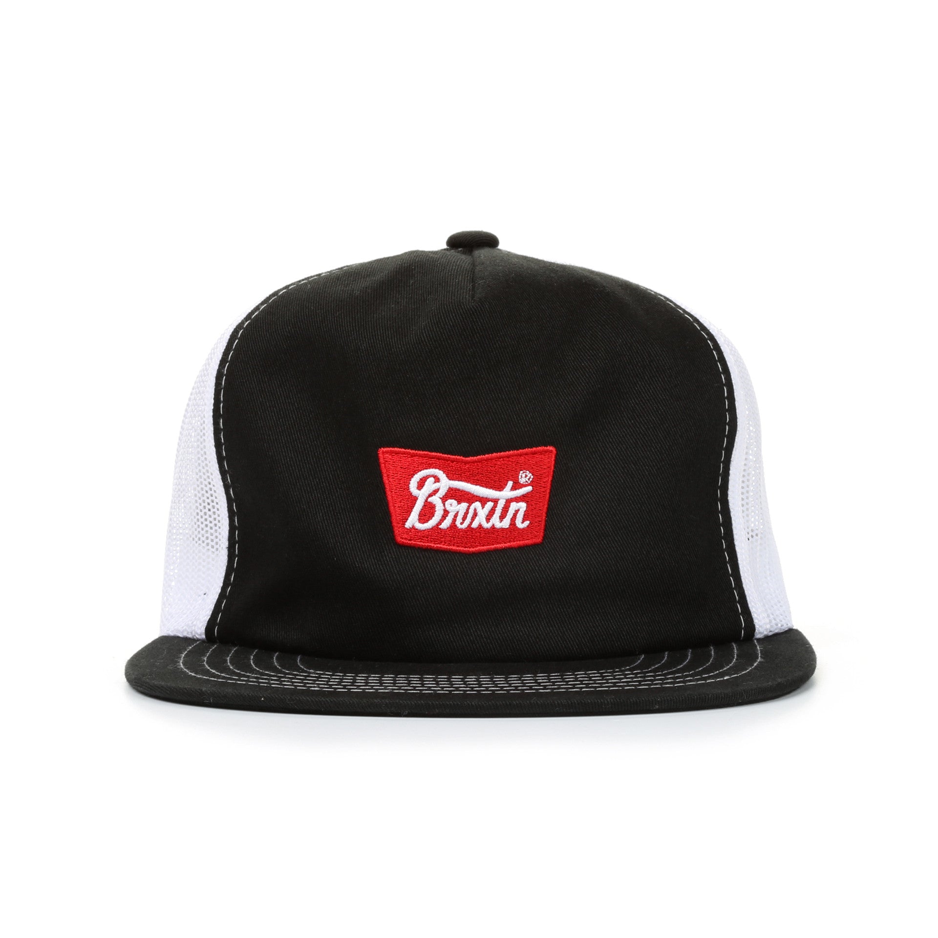 Brixton Stith Mesh Cap for Men - Black Adjustable Baseball Hat for Outdoor Sports & Casual Wear
