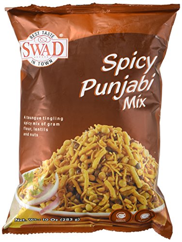 Authentic Punjabi Snacks Mix - Swad Great Bazaar - 10oz Pack - Perfect for Parties, Travel & Indian Food Lovers