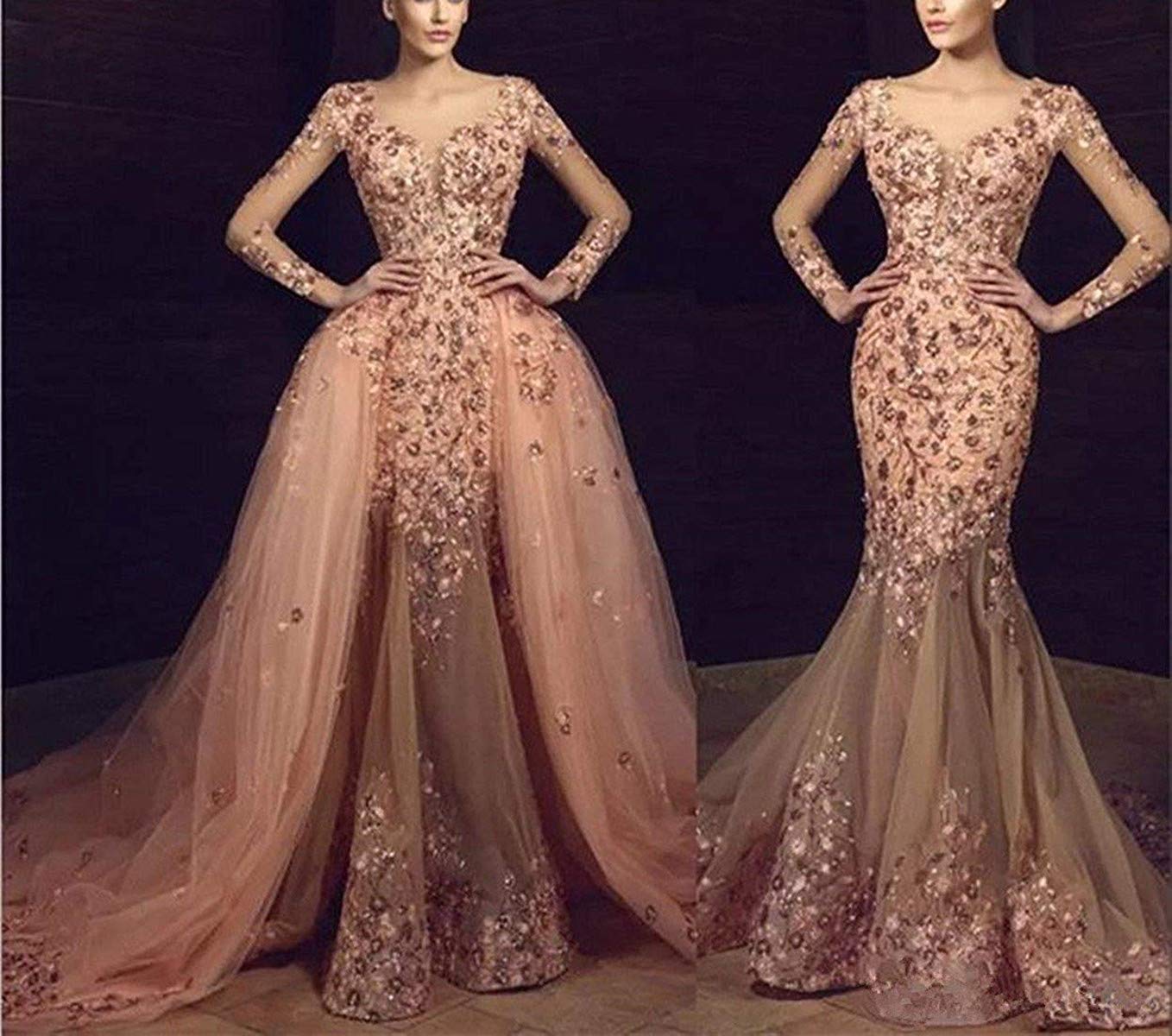 Elegant Aries Tuttle Mermaid Wedding Dress with Detachable Train - Perfect for Evening Prom, Bridal Gowns & Formal Occasions