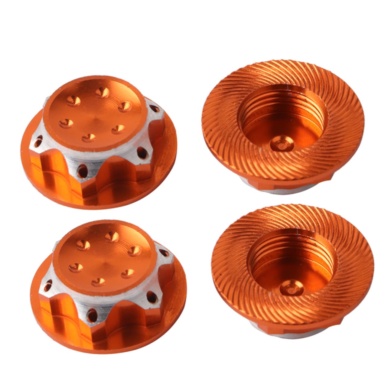 Totority 8Pcs RC Car Wheel Hub Covers for Crawler Track Accessories - Off-Road Adventure