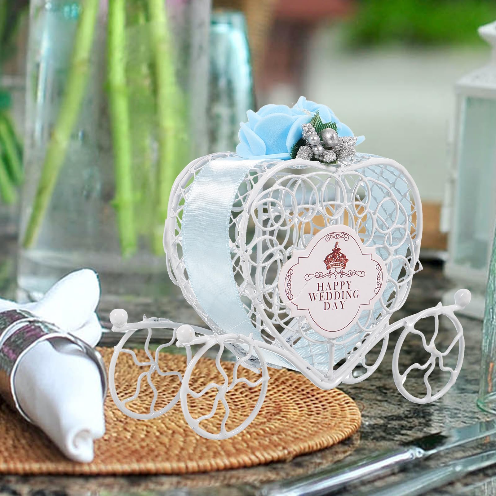 5 Pcs Elegant Wedding Candy Boxes - Decorative Gift Favor Boxes for Bridal Showers, Baby Showers & Party Favors - Perfect for Weddings, Birthdays & Special Events