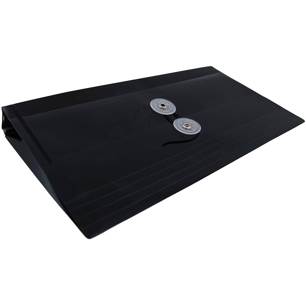 JAM Paper #10 Plastic Business Envelopes with Button & String Tie Closure - 5 1/4
