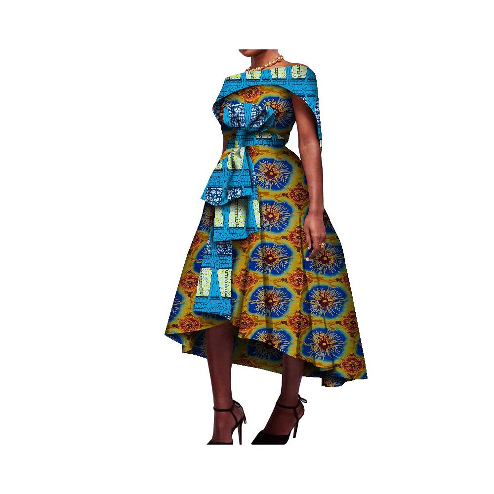 **African Dresses for Women - Elegant Dashiki Ankara Butterfly Print Party & Wedding Outfit | Perfect for Festivals, Bridal Showers & Cultural Events**