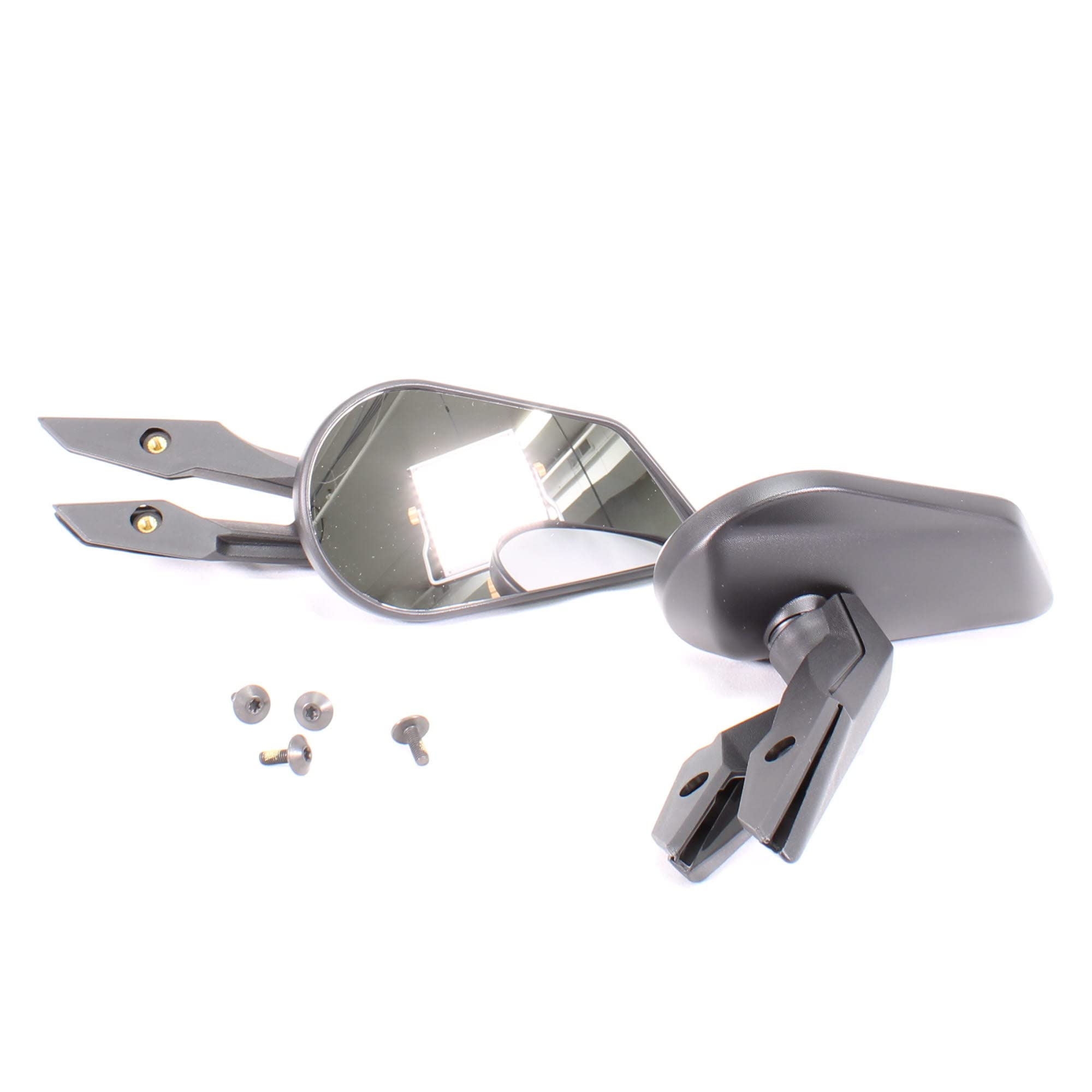 Ski-Doo OEM Deflector Mount Mirrors for Rev Gen 4 Snowmobiles - Compatible with Medium & Tall Windshields (Part# 860201285) - Perfect for Off-Trail Riding & Winter Adventures