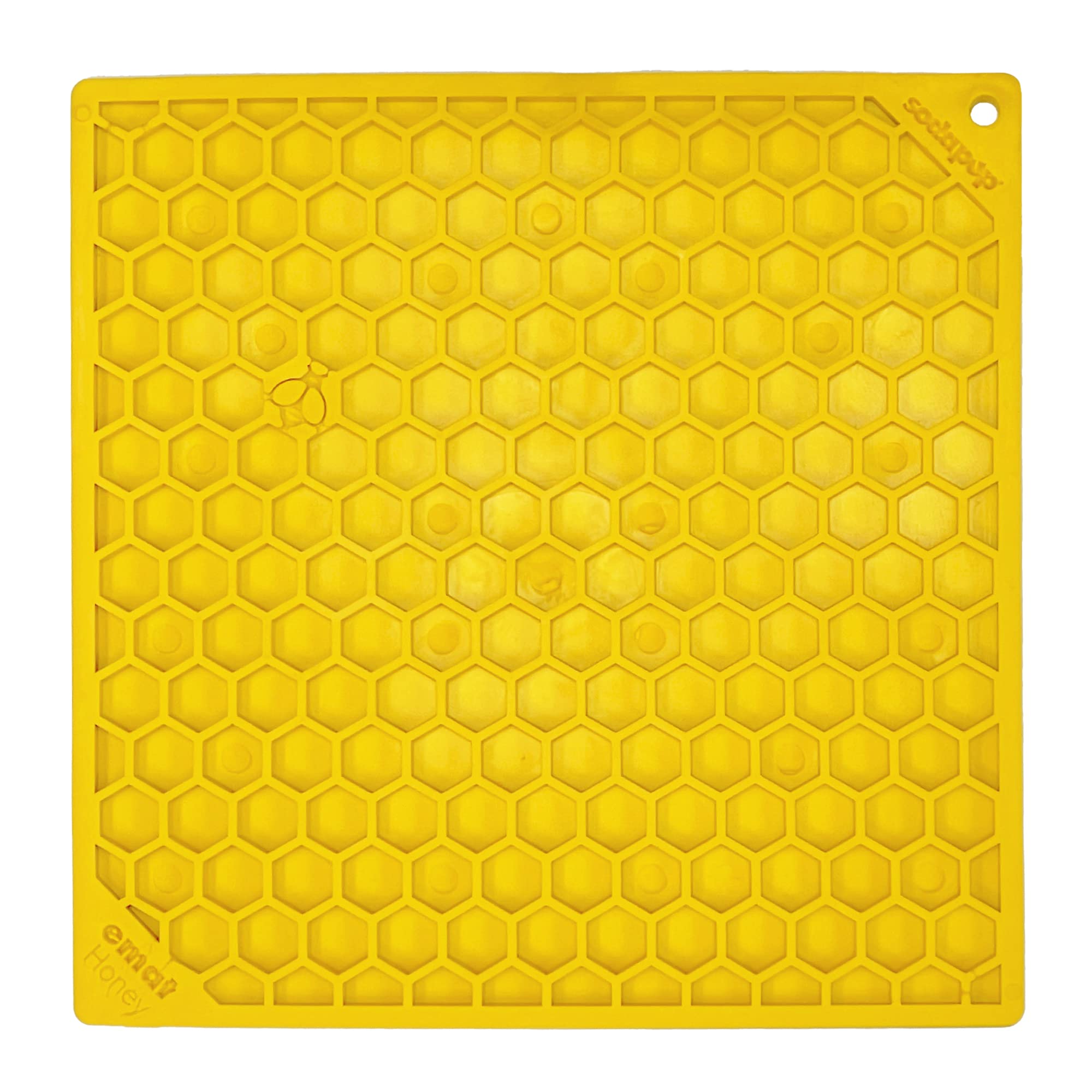 SodaPup Honeycomb Lick Mat for Dogs - Non-Toxic Pet Feeder Made in USA | Slow Feeding Mat for Mental Stimulation, Anxiety Relief & Digestive Health | Perfect for Bath Time, Grooming & Mealtime Distraction