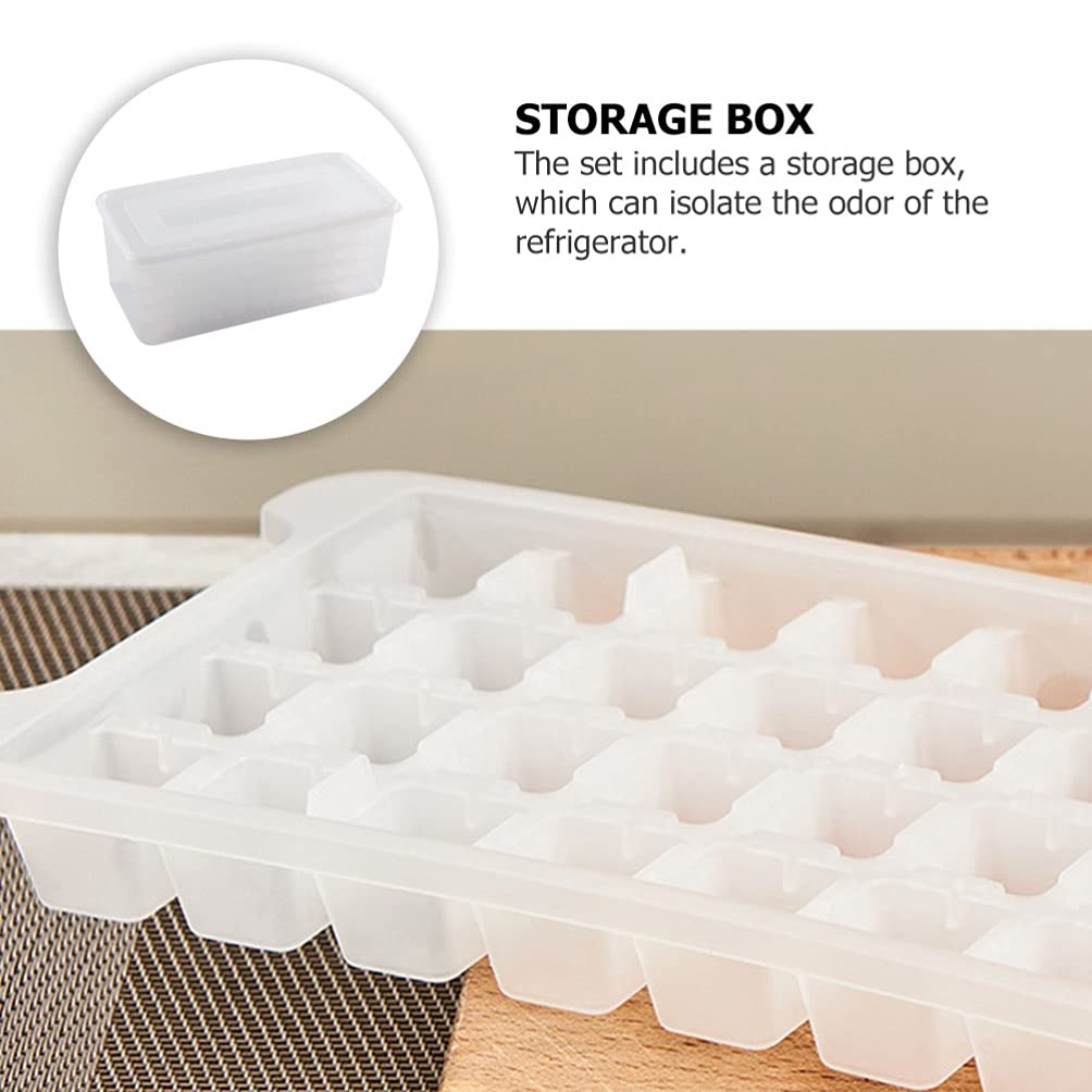 Premium Silicone Ice Cube Tray Set - Flexible Sphere Ice Molds for Freezer, Cocktails, Baby Food & Chocolate Making - BPA-Free Kitchen Accessory (White)