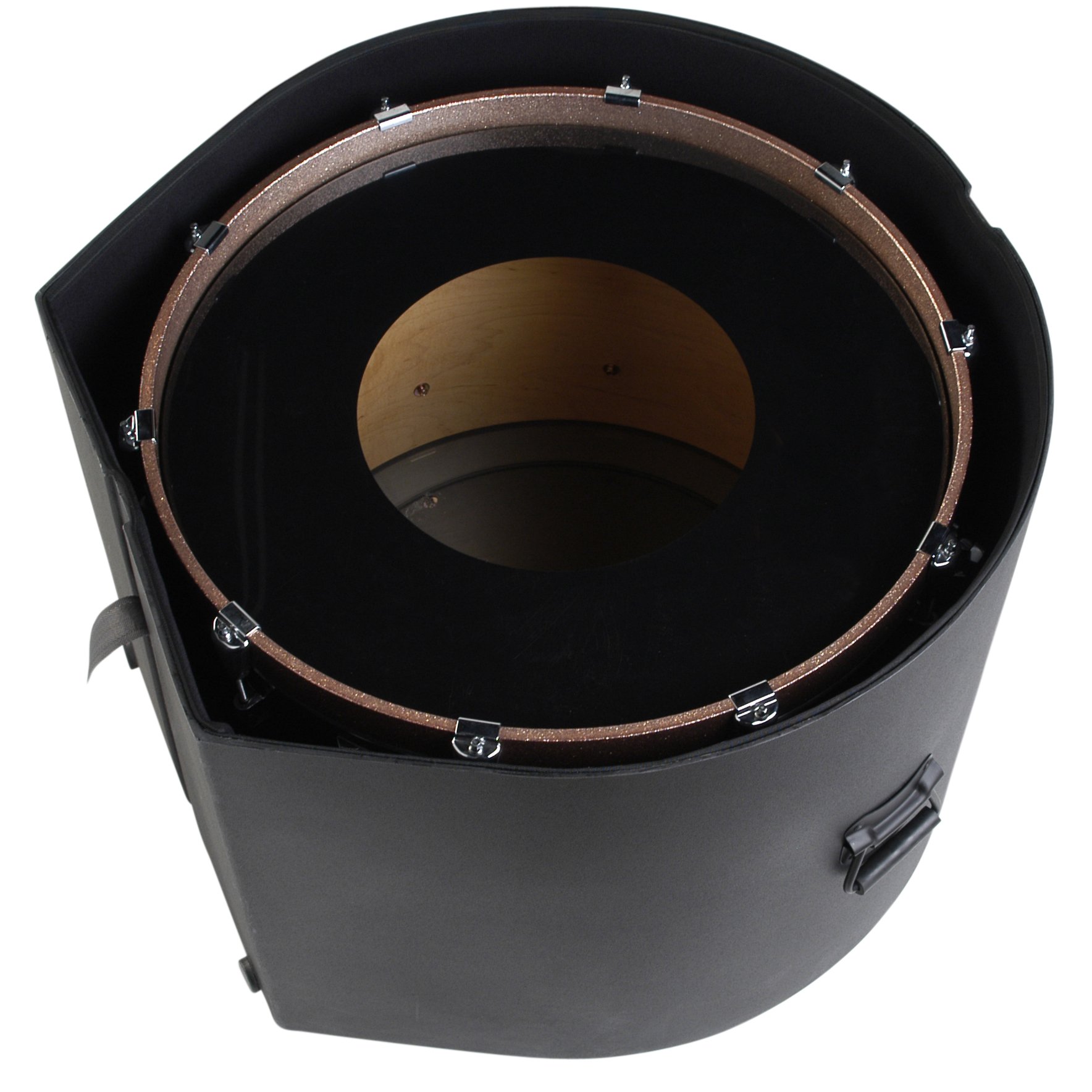 SKB 14 X 26 Marching Bass Drum Case with Padded Interior - Protective Cover for Band Equipment & Drum Storage | Perfect for School Marching Bands, Drum Corps & Professional Performances