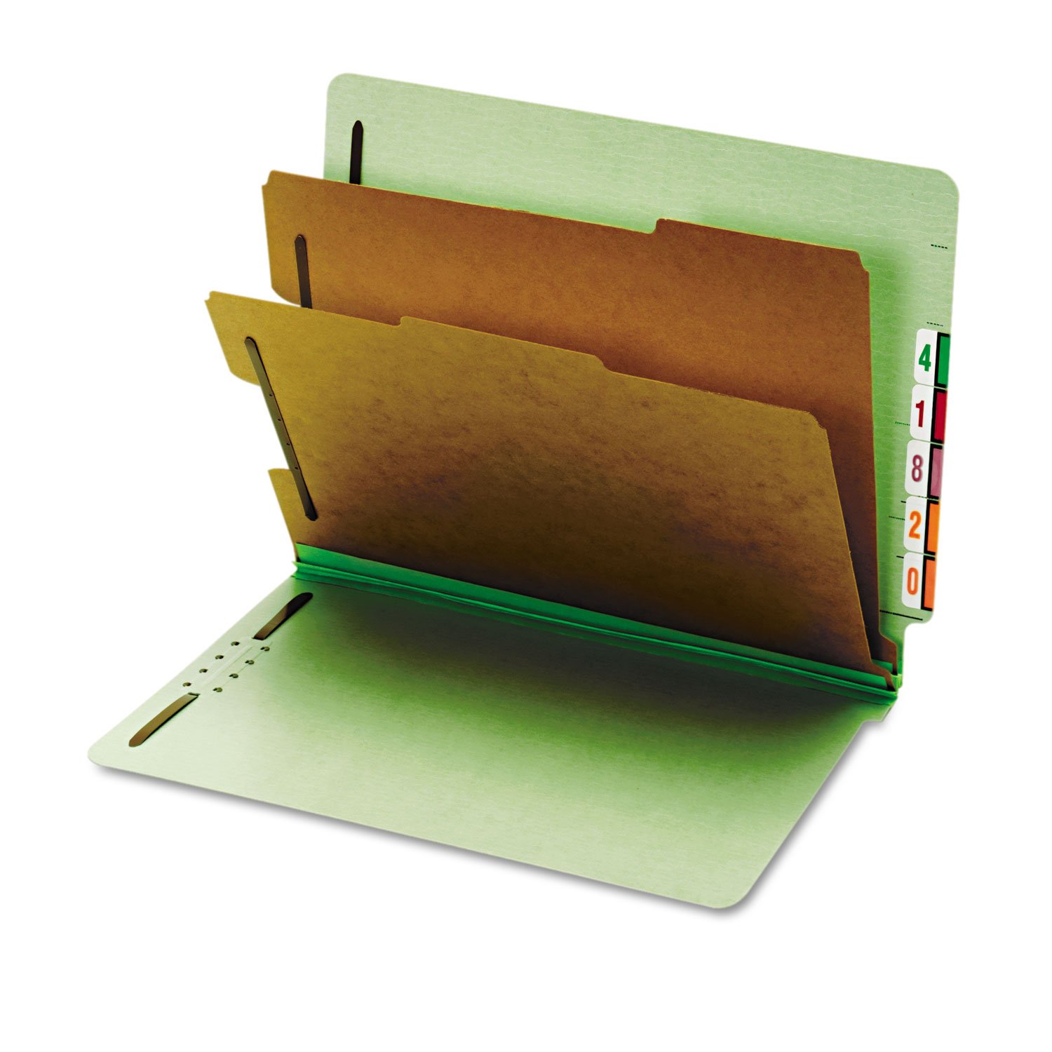 PFX23224 - End Tab Classification Folders with Reinforced Tabs for Office, School & Home Organization | Letter Size File Folders for Documents, Papers & Records