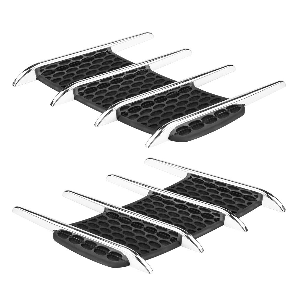 1 Pair Car Air Flow Vent Cover - Exterior Hood Side Shark Gills Outlet Decorative Trim Sticker for Vehicle Aerodynamics & Style | Perfect for Car Enthusiasts & Auto Shows