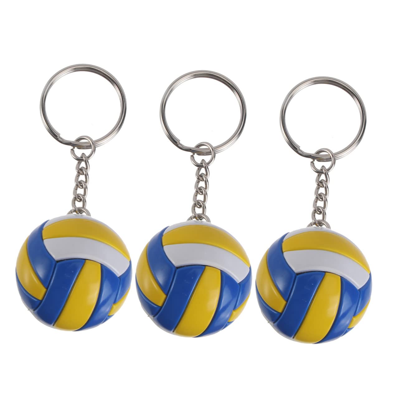 WHAMVOX 15 Pcs Volleyball Keychain Set - Molten VB Keychains for Players & Fans - PU Leather Volleyball Charm Accessories - Perfect for Gifts, Team Spirit & Sports Enthusiasts