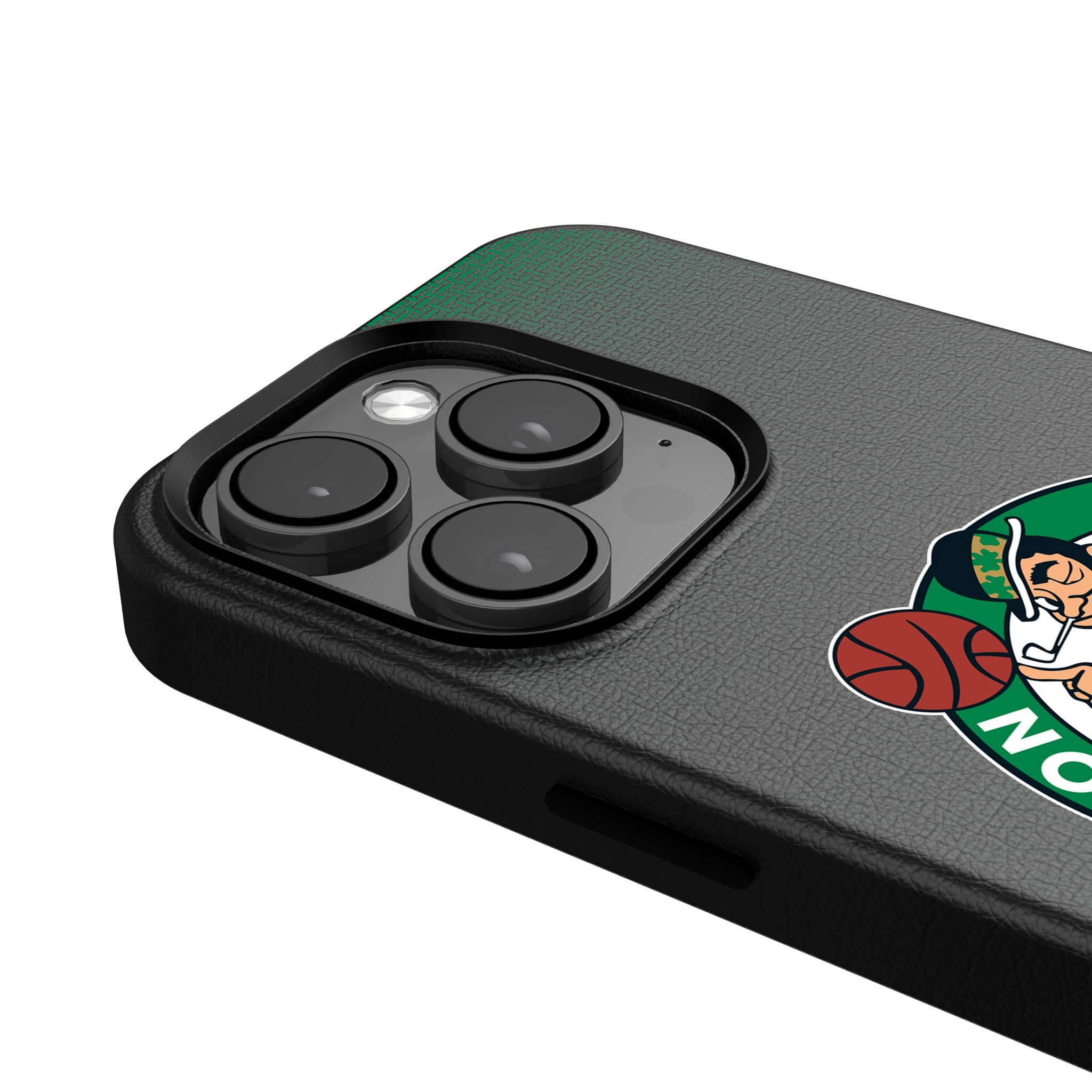 Boston Celtics MagSafe Compatible iPhone Case - Premium Linen Cover for Apple iPhone 12/13/14/15 Pro Max - Perfect for Celtics Fans & Game Day Support
