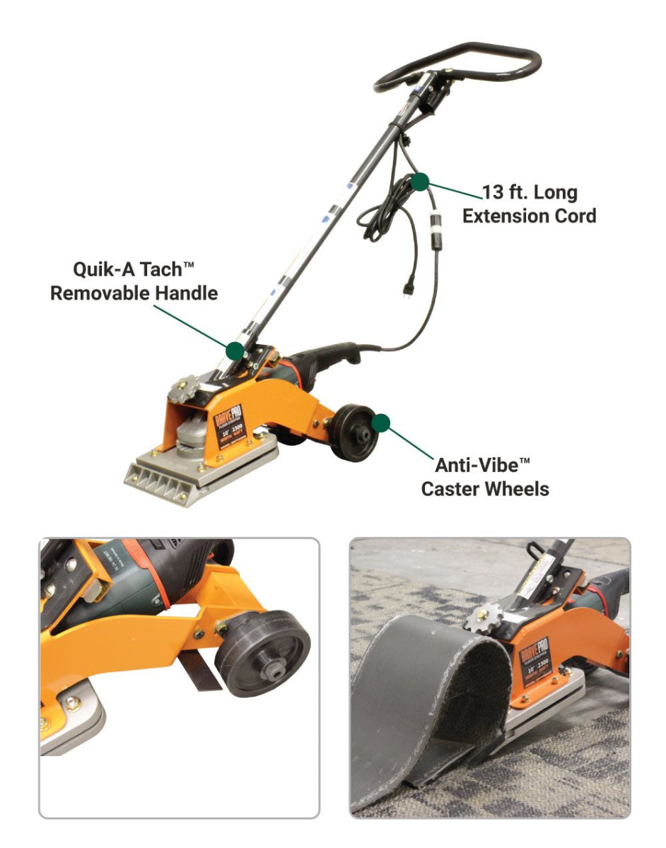 Brave 10-Inch Electric Floor Stripper - Heavy Duty Floor Stripping Machine for Hardwood, Tile & Vinyl - Perfect for Home Renovation & Commercial Use