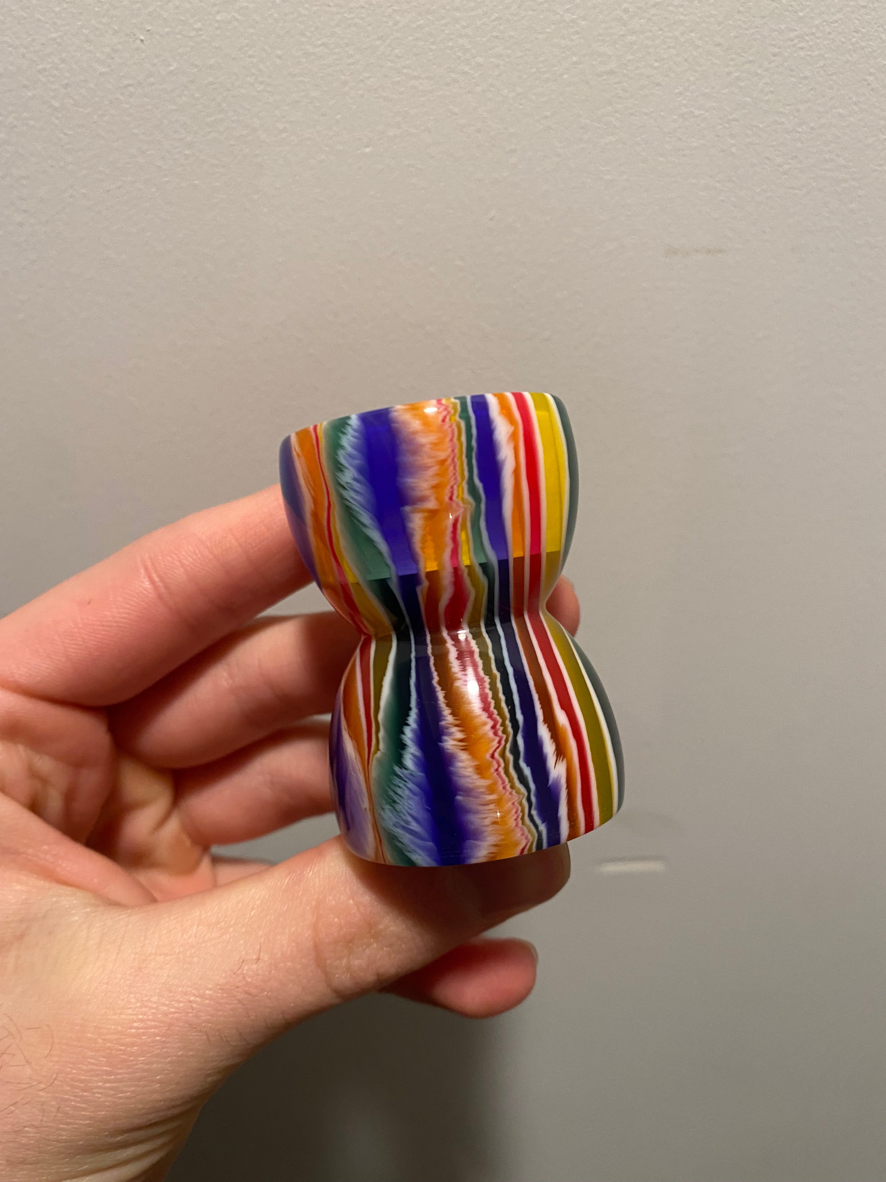 Handcrafted Candy Stripe Shaving Brush Handle - Fits 28mm & 30mm Knots | Premium Factory Second | Perfect for Wet Shaving & Grooming Kits