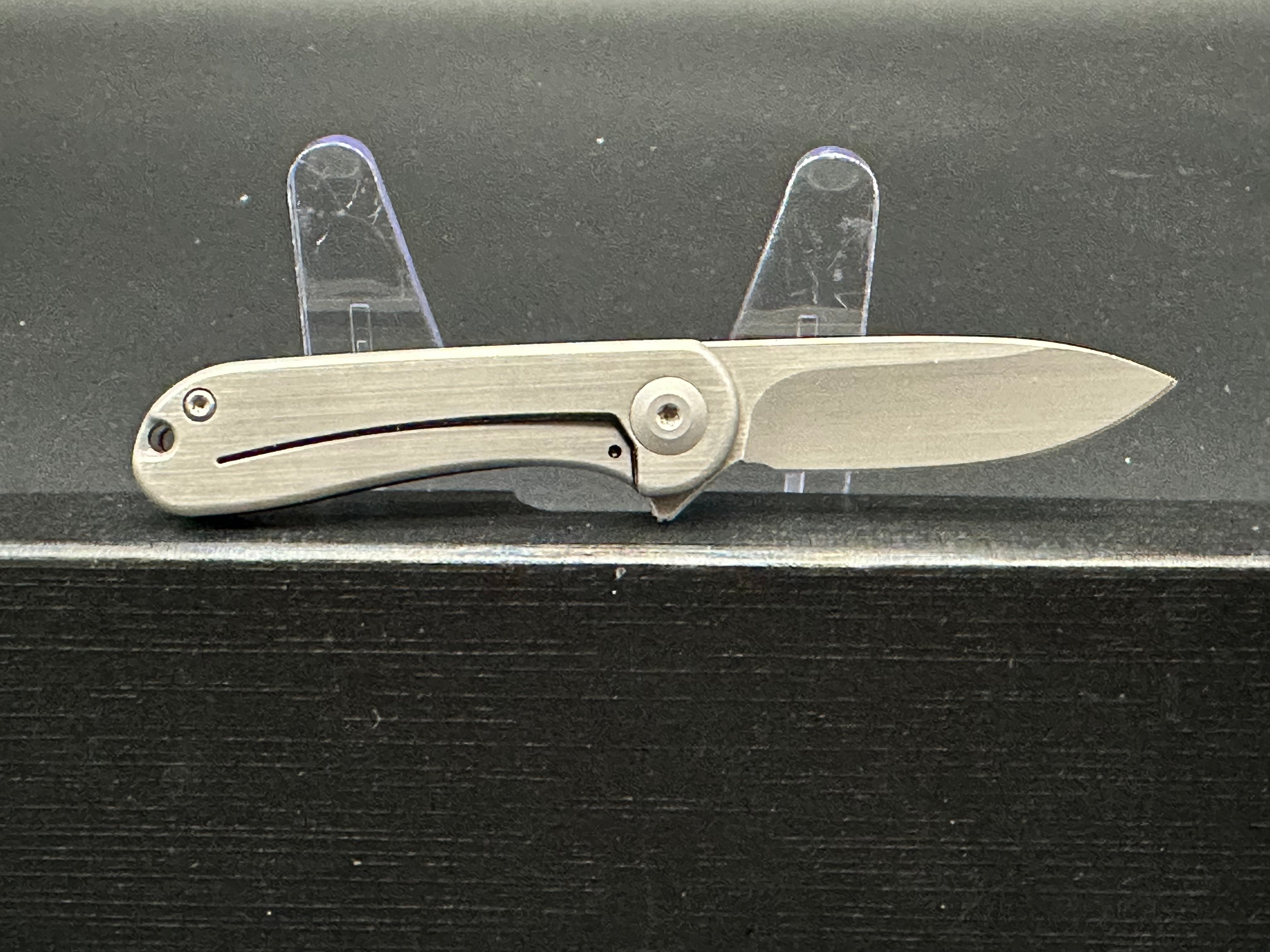 Civivi Mini Elementum Folding Knife - Brass & Stainless Steel Blade - EDC Pocket Knife for Everyday Carry, Camping, Hiking, and Outdoor Adventures