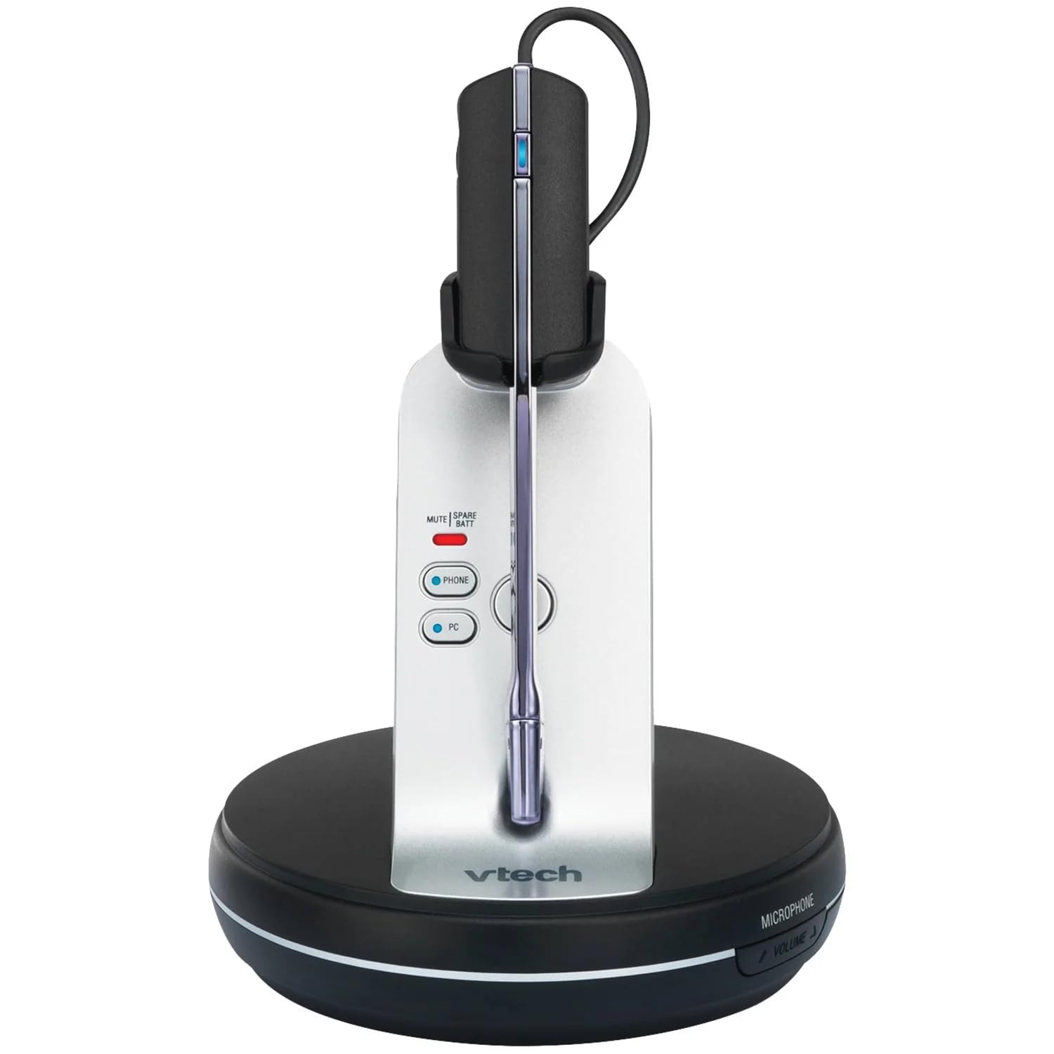VTech VH6210 DECT 6.0 Wireless Headset - Convertible Office Headphone for Business Desk Phones & Softphones | Hands-Free Calling for Remote Work, Call Centers & Home Office
