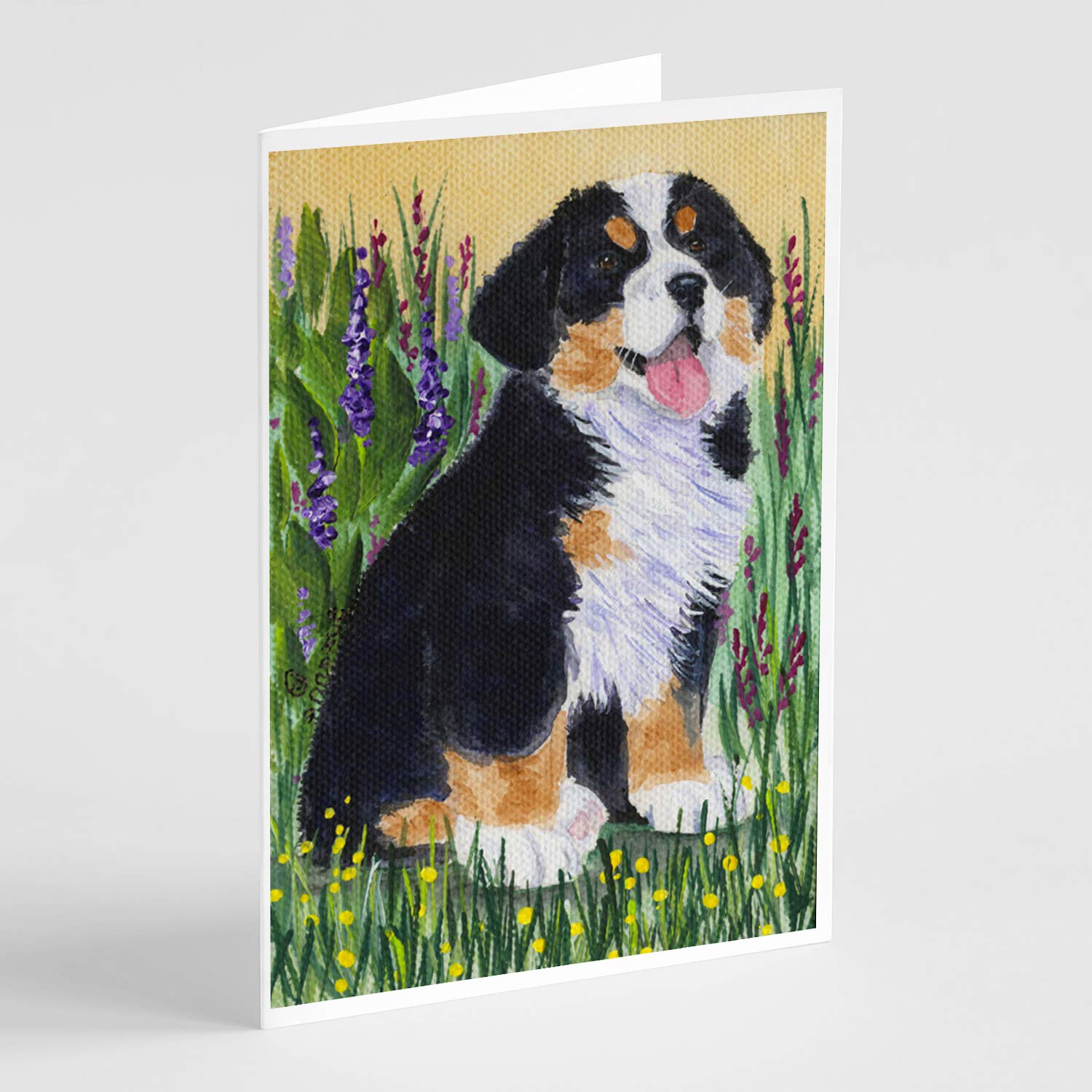 Bernese Mountain Dog Greeting Cards - Pack of 8 Blank A7 (5x7) Note Cards with Envelopes | Whimsical Dog Lover Stationery for Birthdays, Thank You Notes & Special Occasions