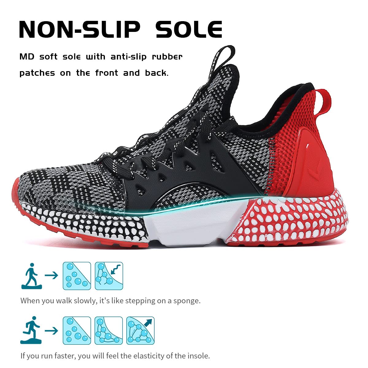 WETIKE Men's & Women's Breathable Mesh Slip-On Running Shoes - Lightweight Athletic Sneakers for Jogging, Walking, Gym & Casual Wear
