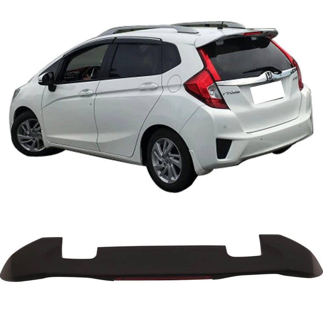 2015-2018 Honda Fit Spoiler Wing - JDM RS Style Roof Spoiler with LED Brake Light | Perfect for Car Enthusiasts & Street Racing Style Upgrades