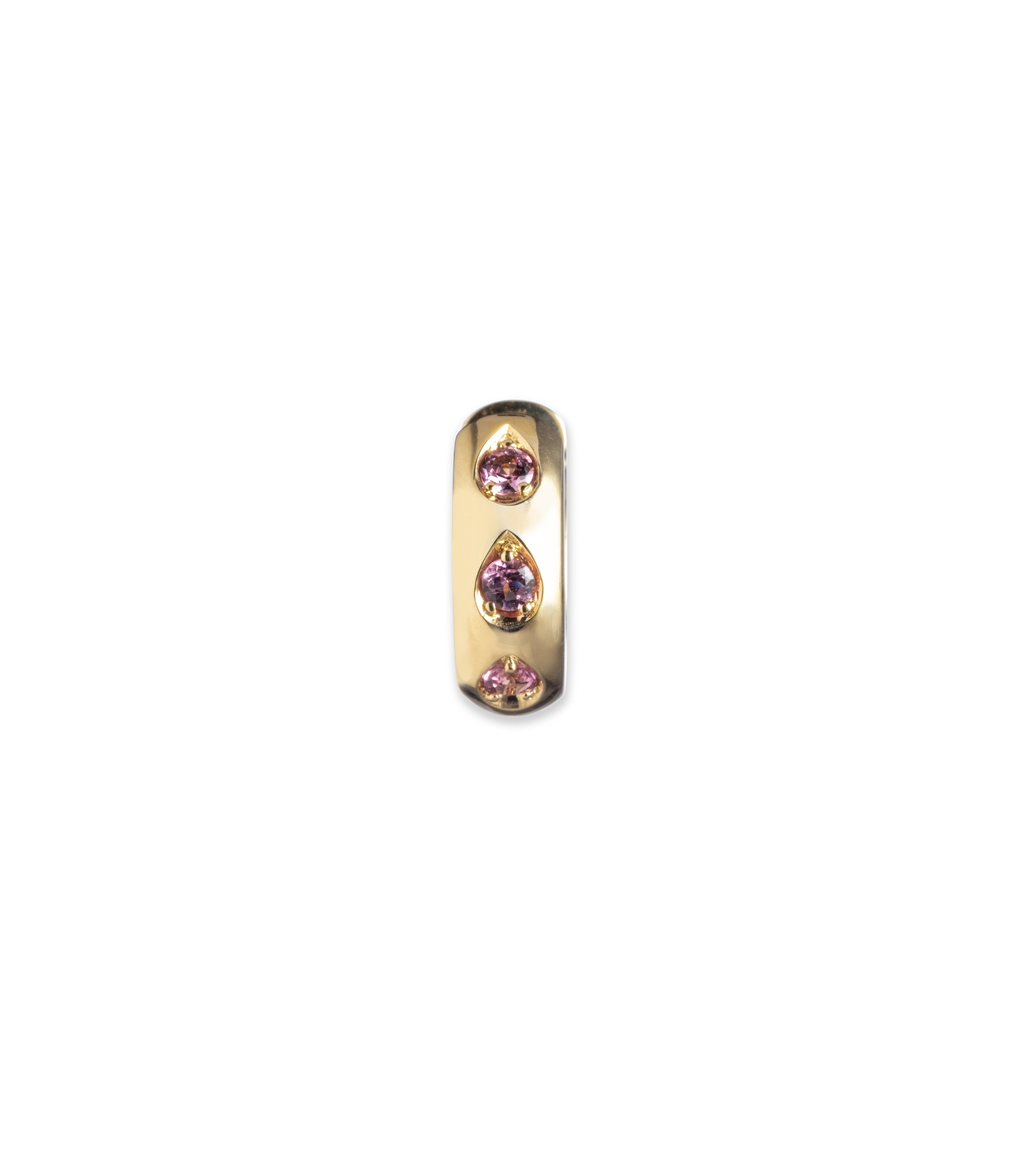 Forever & Always Pink Tourmaline Gemstone Hoop Earrings in 14K Yellow Gold - Perfect for Valentine's Day Gifts & Anniversary Jewelry