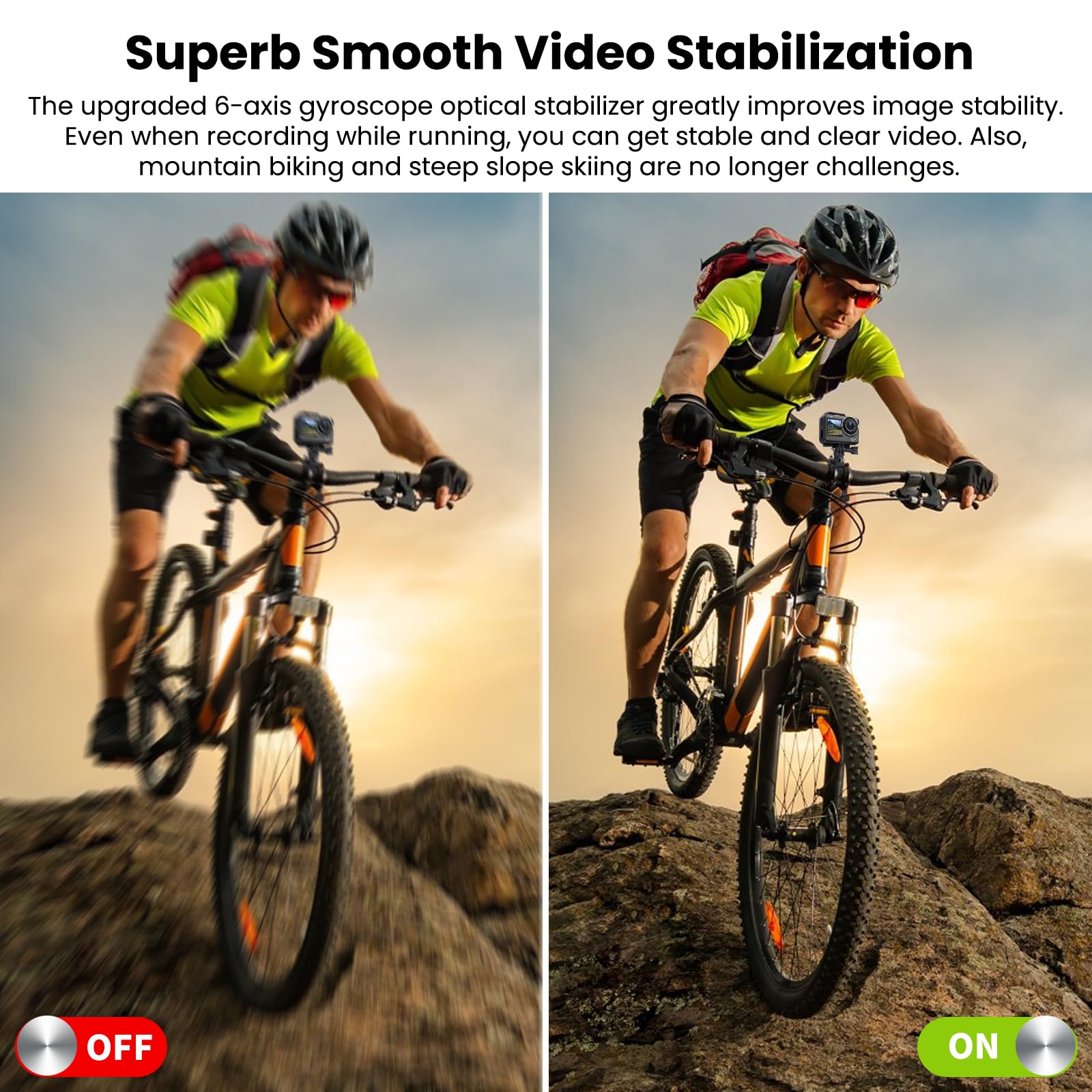 SJCAM SJ11 4K Waterproof Action Camera with OIS+EIS Stabilization - 98ft Underwater, Motorcycle Helmet Mount, Ultra Wide FOV & Active HDR, 5G WiFi, Remote Control - Perfect for Surfing, Skiing, Cycling & Extreme Sports Adventures