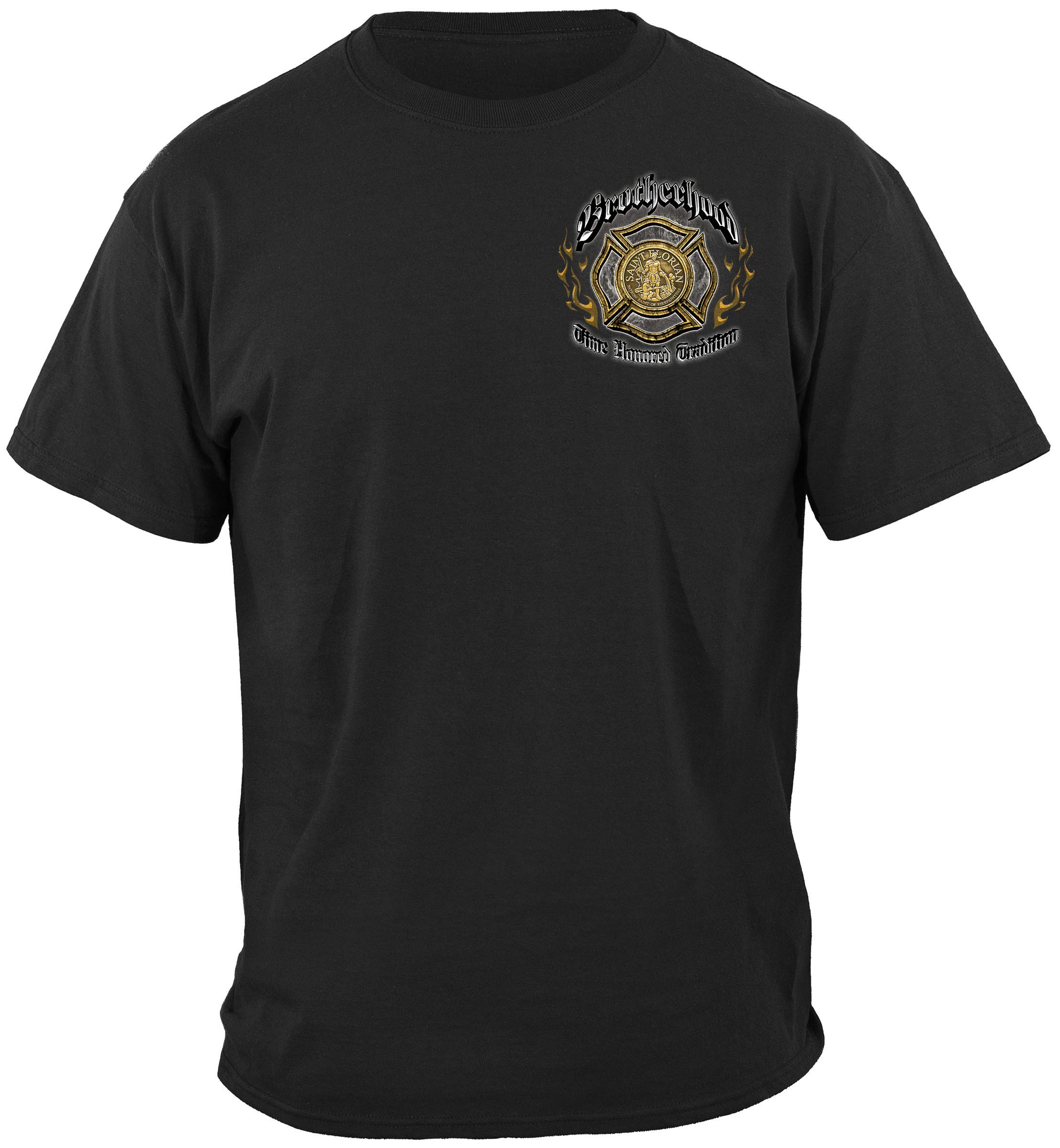 Erazor Bits Absolute Volunteer Firefighter Navy Shirt - Durable Firefighter Gifts for Men, First Responder Apparel for Work, Training & Community Events