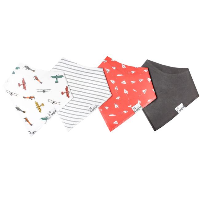 Copper Pearl Baby Bandana Bibs 4 Pack - Soft & Absorbent Drool Bibs for Newborns & Infants - Perfect for Feeding, Teething & Everyday Use