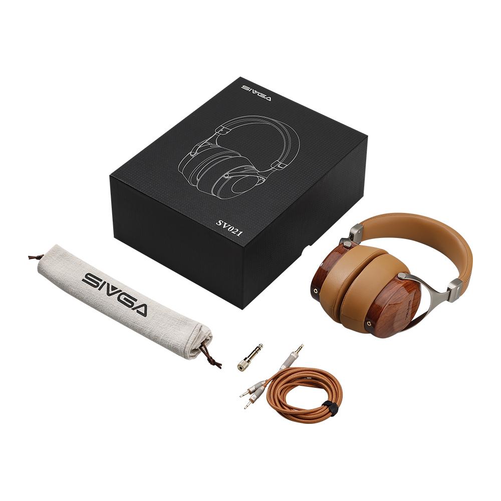 Sivga SV021 Closed Back Over Ear Headphones - Premium Studio Monitor Headphones with Noise Isolation, High Fidelity Sound for Music, Gaming & Professional Audio (Open Box) - Perfect for Home Studio, DJing & Travel