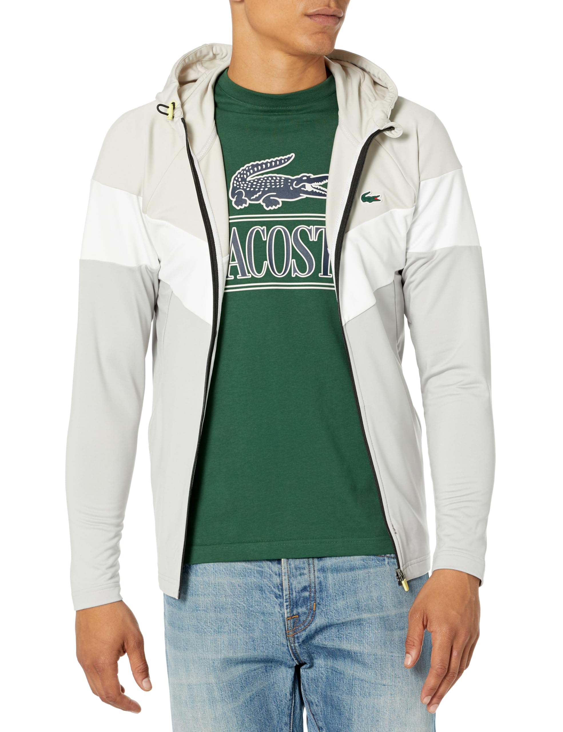 Lacoste Men's Stretch Sweatshirt - Comfortable Cotton Blend Pullover for Casual Wear & Lounge | Perfect for Everyday Outfits, Gym, and Relaxing at Home