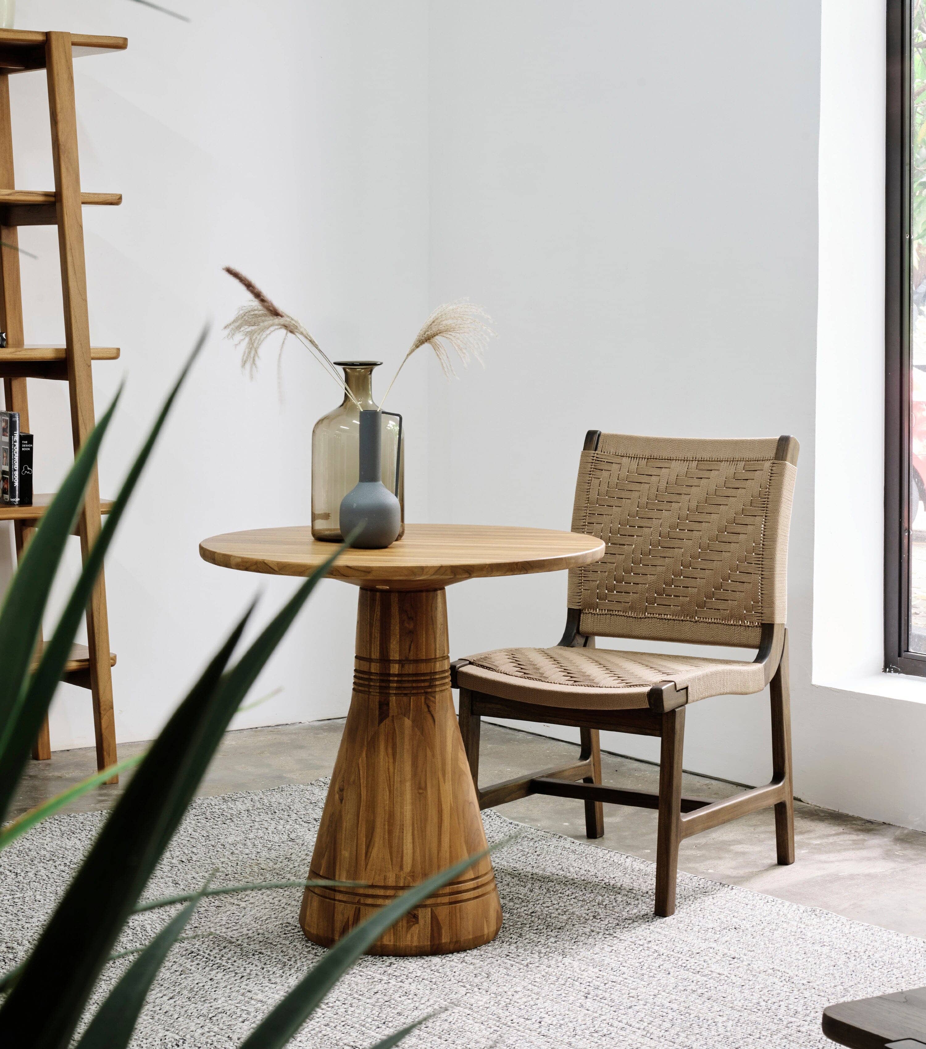 Amador Dining Chair - Khaki Basket Cord Upholstered Seat, Modern Farmhouse Style for Kitchen, Dining Room, or Breakfast Nook | Comfortable & Durable Home Furniture