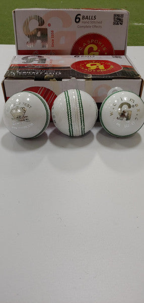 CA Supreme Test Cricket Ball - White Senior Size (Pack of 1) | Official Match Cricket Ball for Professional & Club Players | Perfect for Test Matches & Practice Sessions