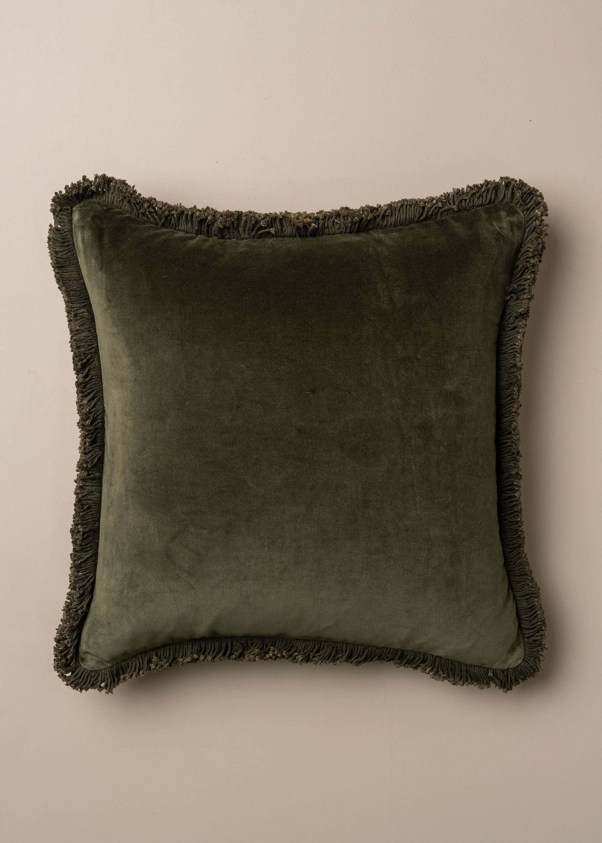Luxury Velvet Cushion Cover - Dark Olive Green Soft Pillow Case for Sofa, Bed, Chair - Home Decor & Comfort Upgrade
