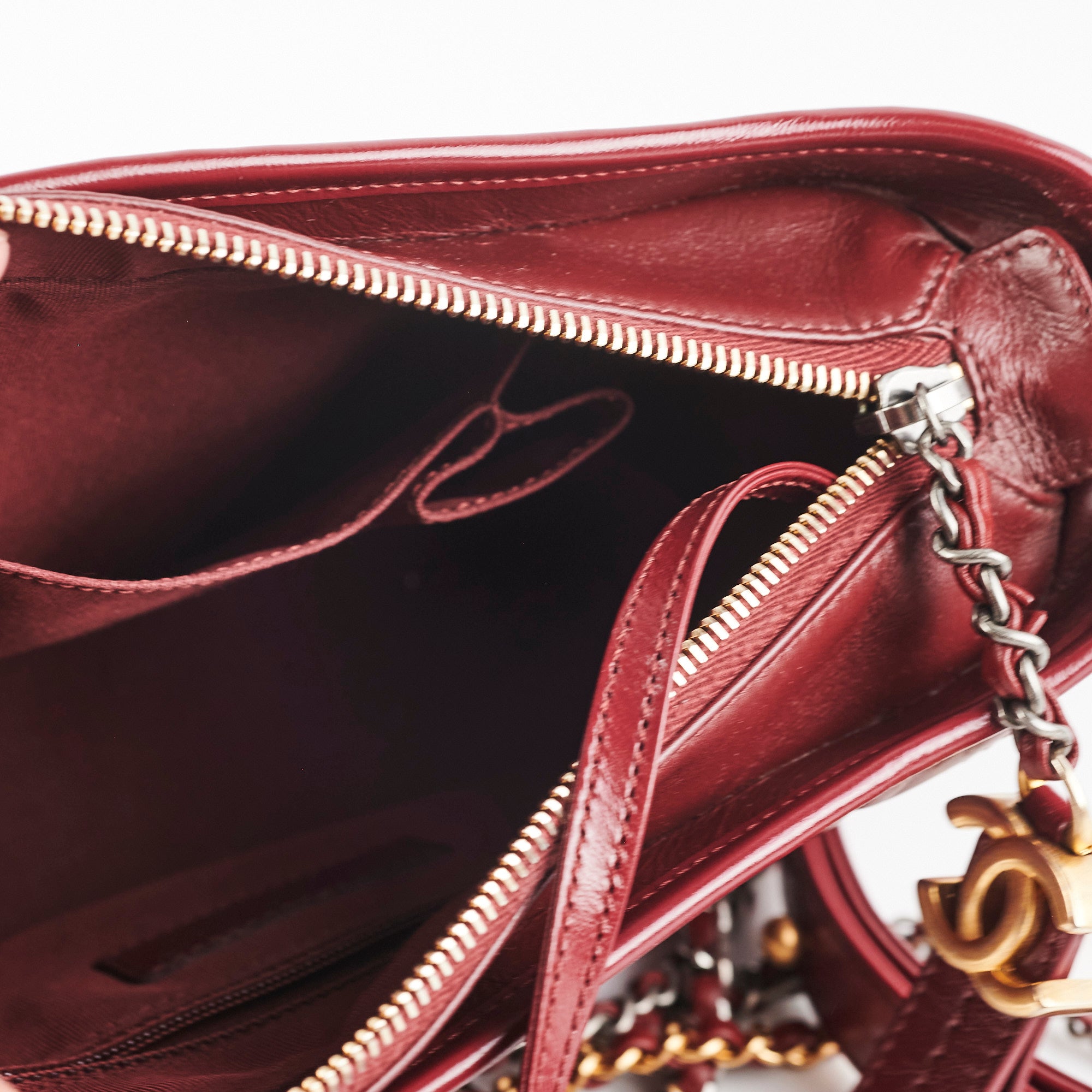 Chanel Small Gabrielle Bag in Dark Red - Luxury Crossbody Handbag for Women, Perfect for Date Night & Evening Events