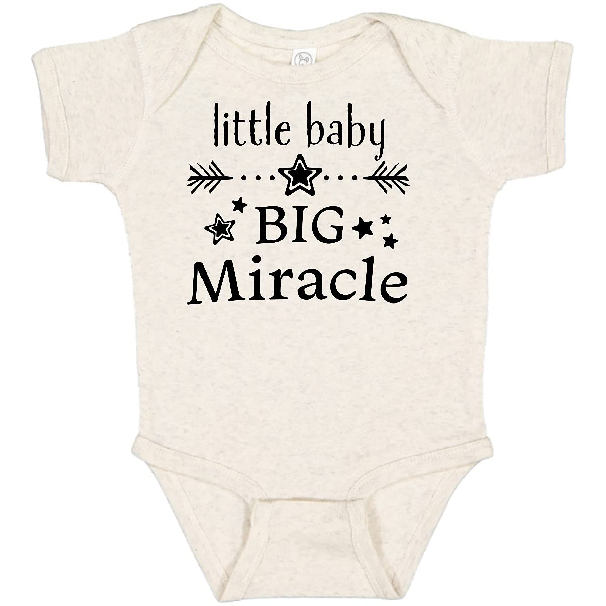 Inktastic Little Baby, Big Miracle Baby Bodysuit - Soft Cotton Infant Onesie for Newborns & Toddlers - Perfect for Baby Showers, First Photos & Everyday Wear
